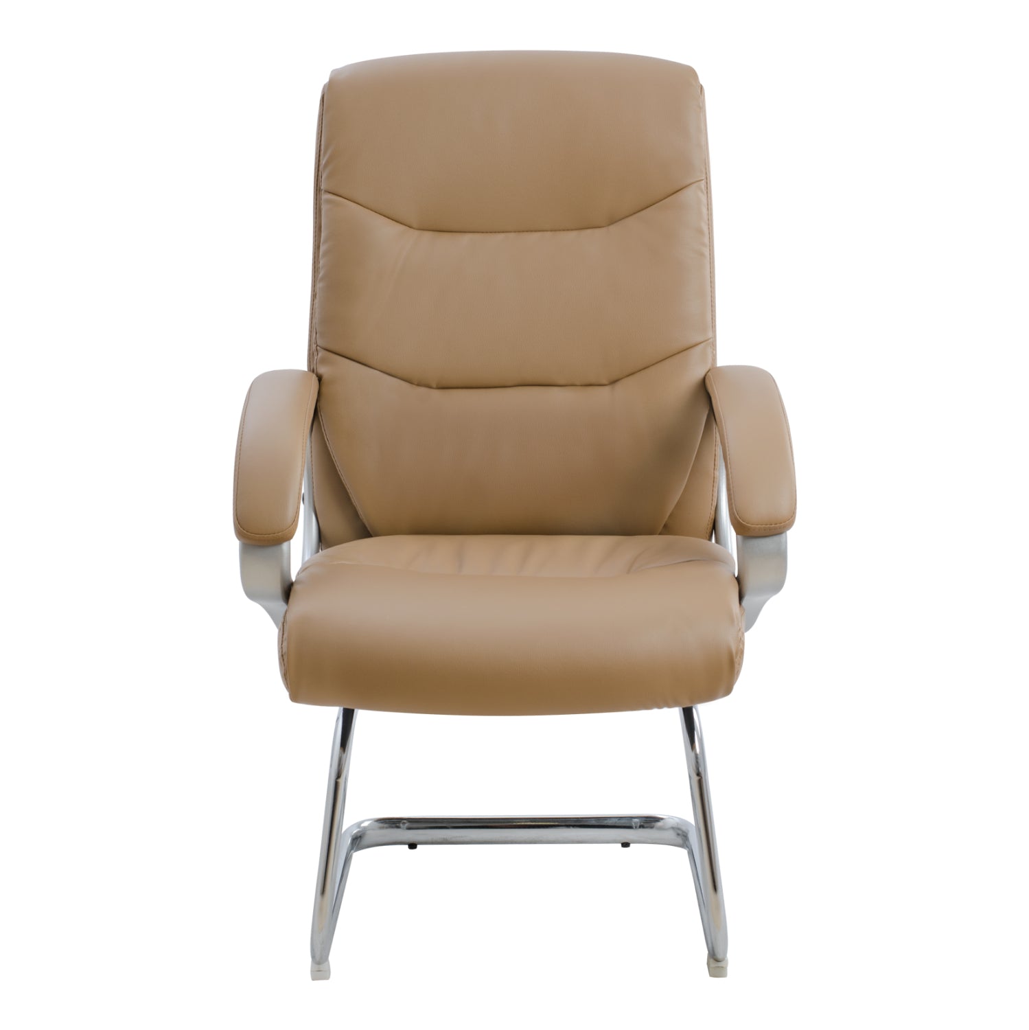 Посетителски стол ZAMORA цвят камила 63x58x104 см