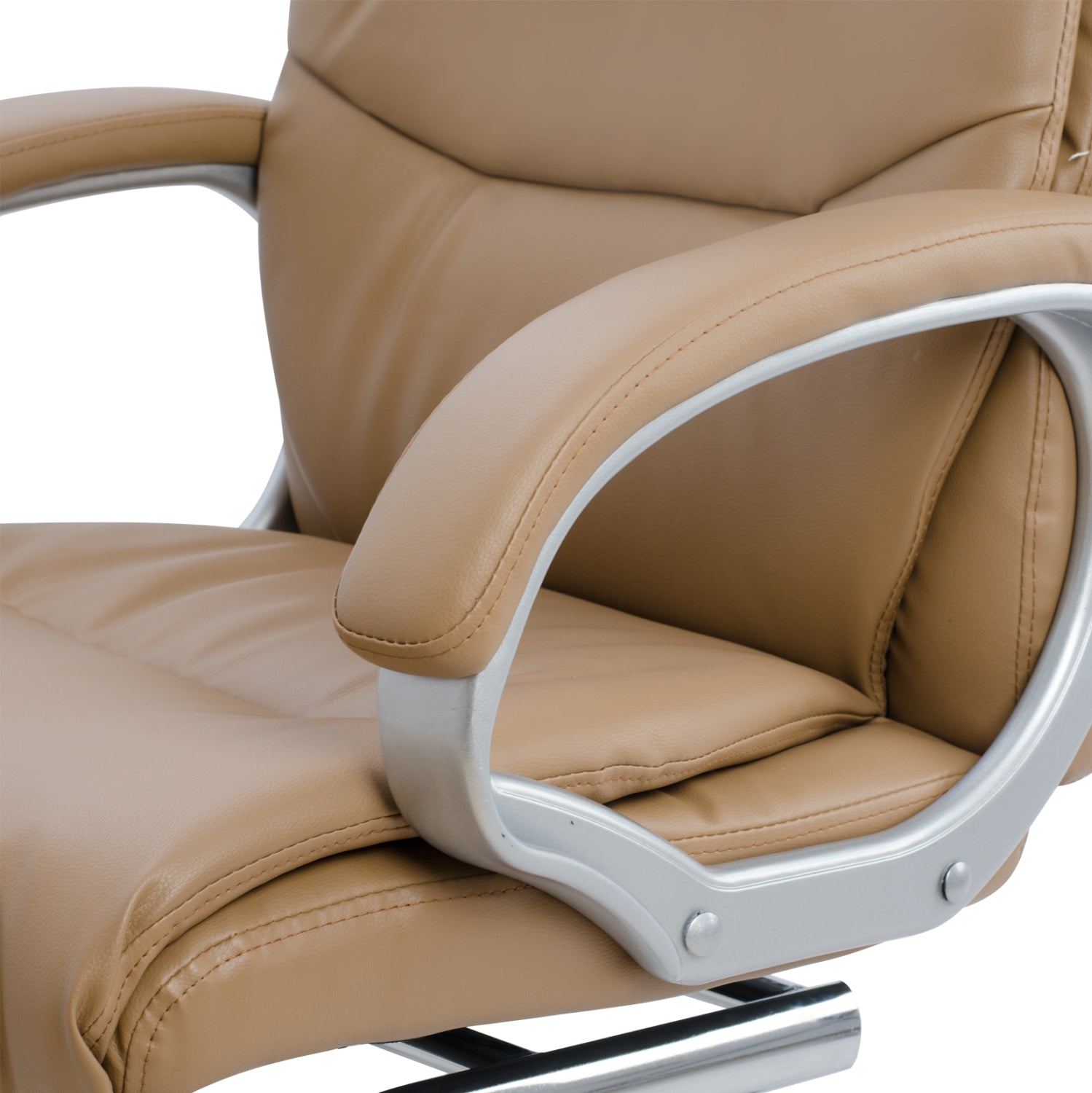 Посетителски стол ZAMORA цвят камила 63x58x104 см