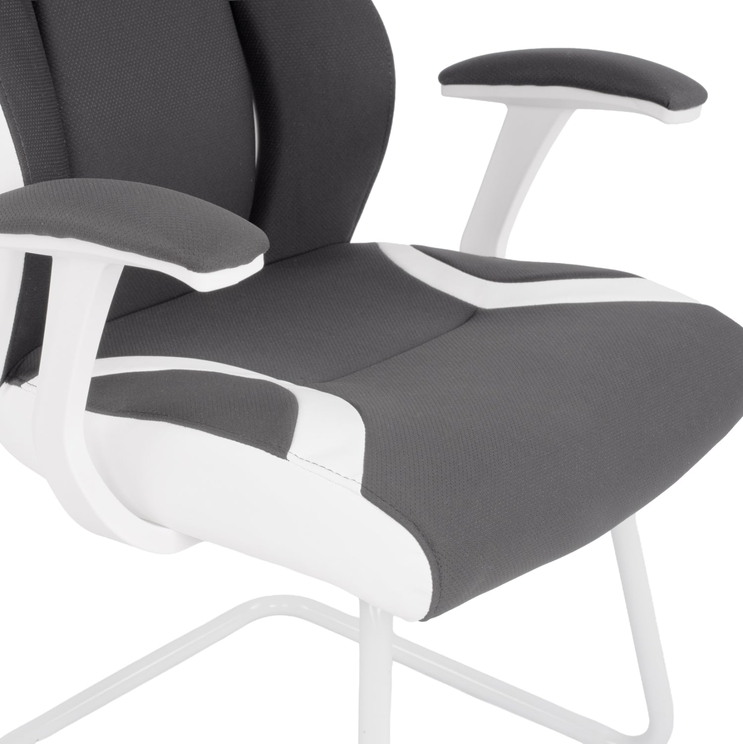 Посетителски стол ZAHARA сив цвят 63x64x107см