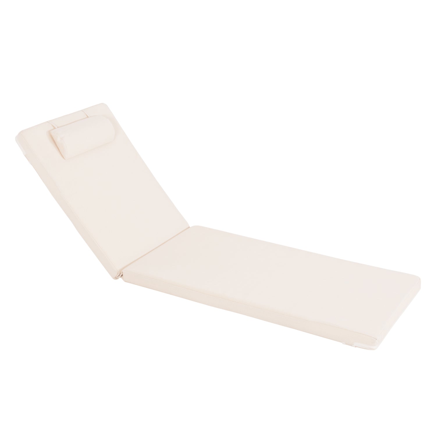 Текстилна възглавница за шезлонг Сифнос, бежова 190(114-76)x58x6,5см