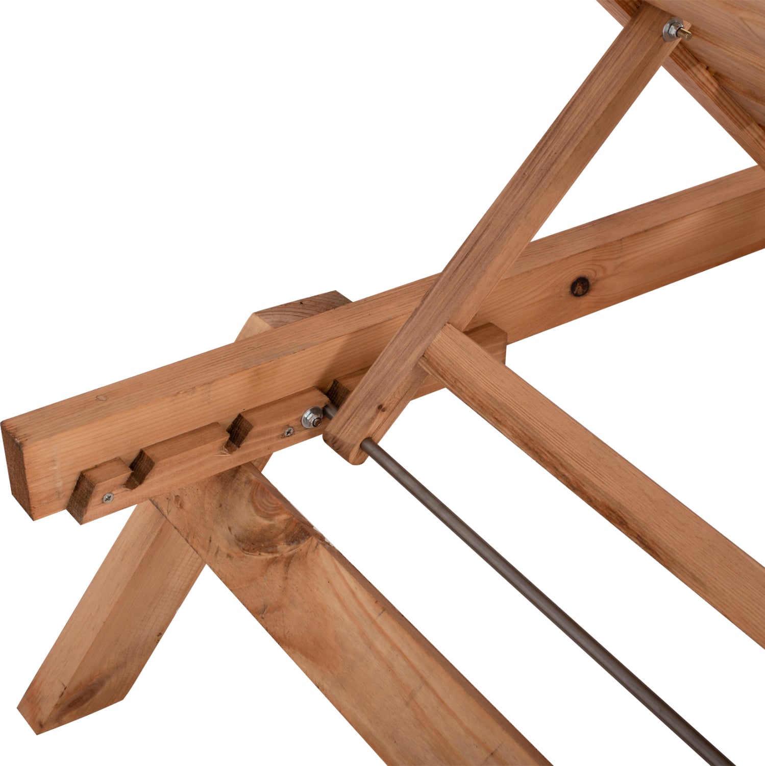 Шезлонг Джули натурал 72x196x29-84cm