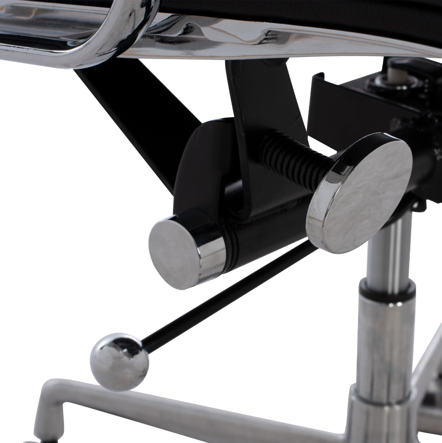 Супериор офис стол с алуминиева конструкция черен 62x70x115см.