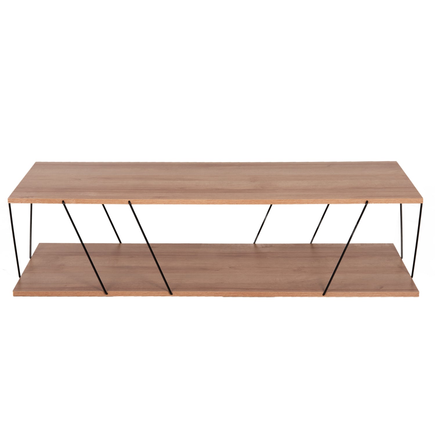 Холен комплект TARS 2бр  меламин-метал/ естествен цвят дъб-черен