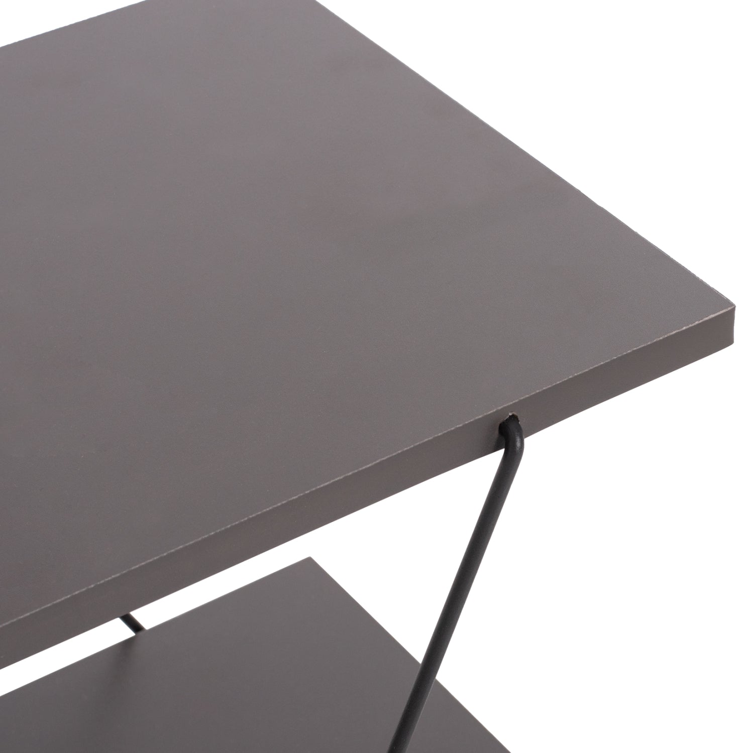 Холна гарнитура TARS 2бр меламин-метал сиво-черно