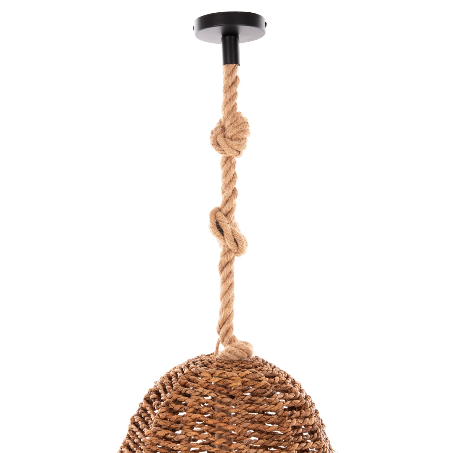 Таванско осветление въже и бананови влакна ф100x205cm.