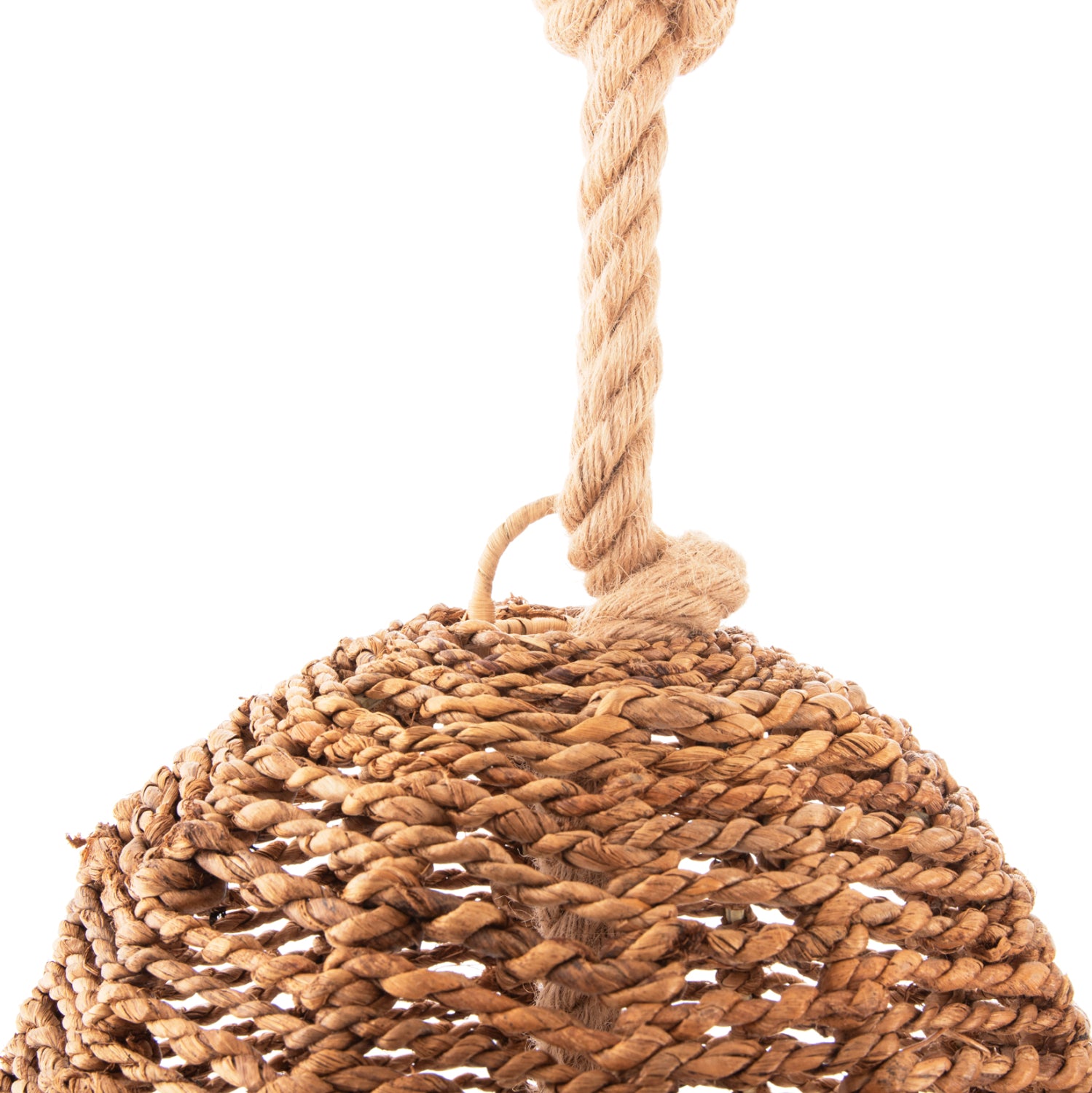 Таванско осветление въже и бананови влакна ф100x205cm.