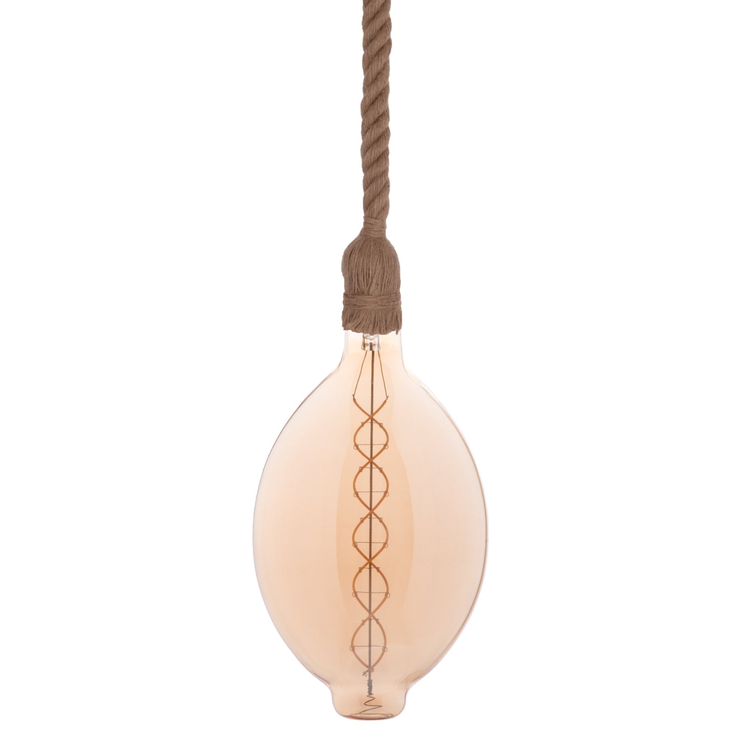 Таванна лампа 11927 въже естествен цвят - крушка e27