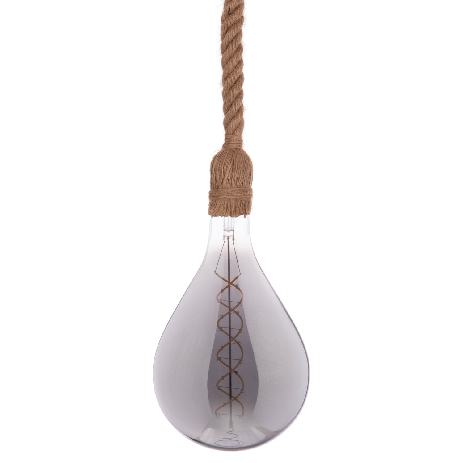 Таванна лампа 11928 въже естествен цвят - крушка e27
