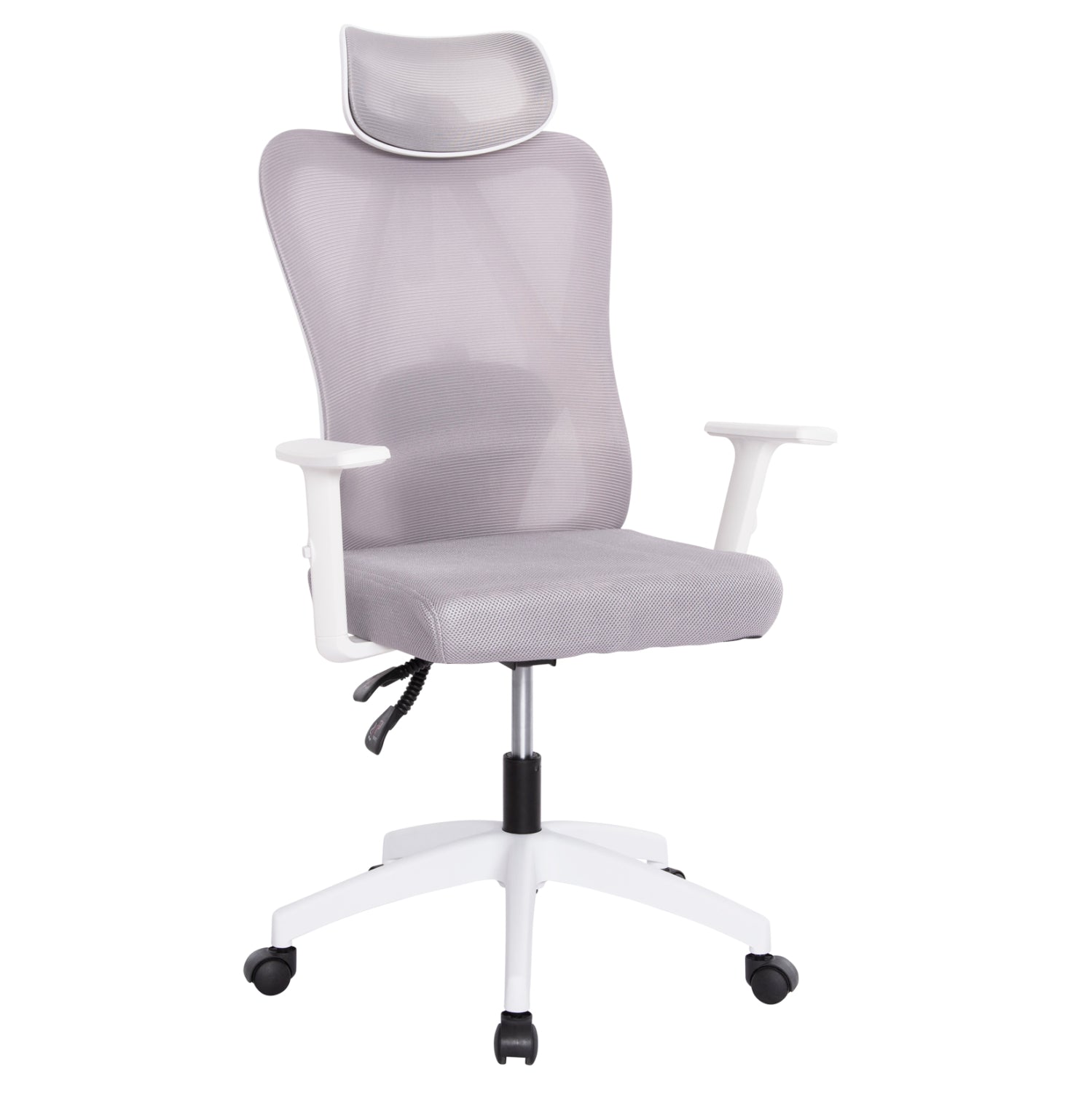 Офис стол MEXER цвят бял-сив 68x70x136см