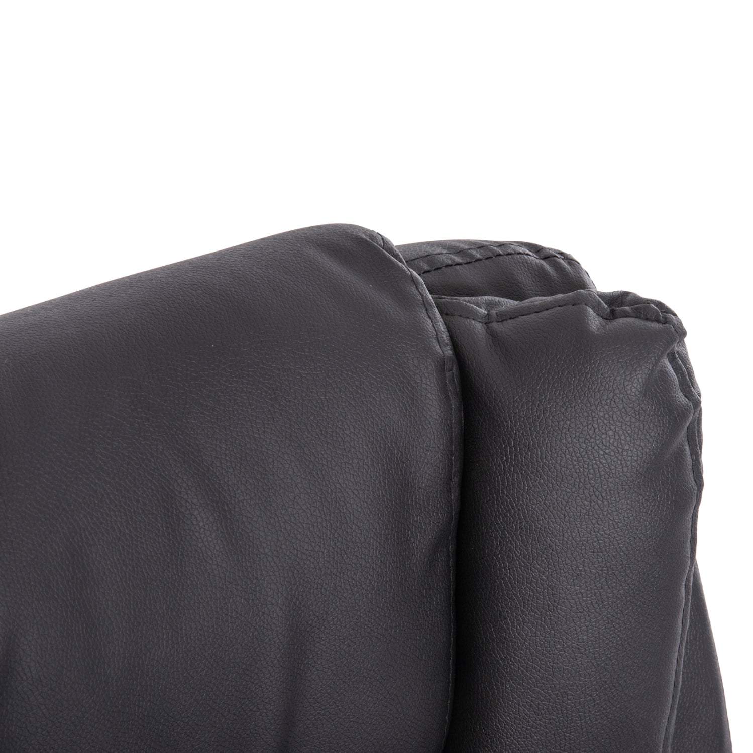 Офис стол canan black pvc-черен найлон-хром база 66x61x105см.