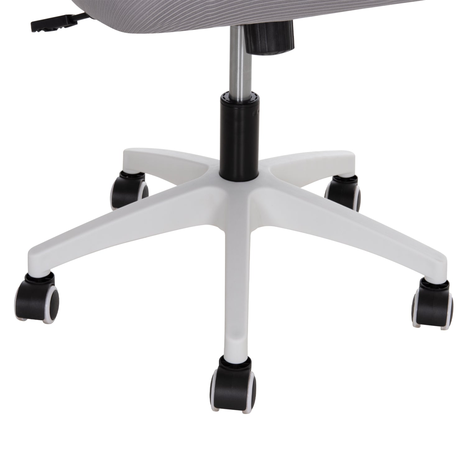 Офис стол Blazer - Сиво-бял, найлонова рамка 60.5x47x85.5см