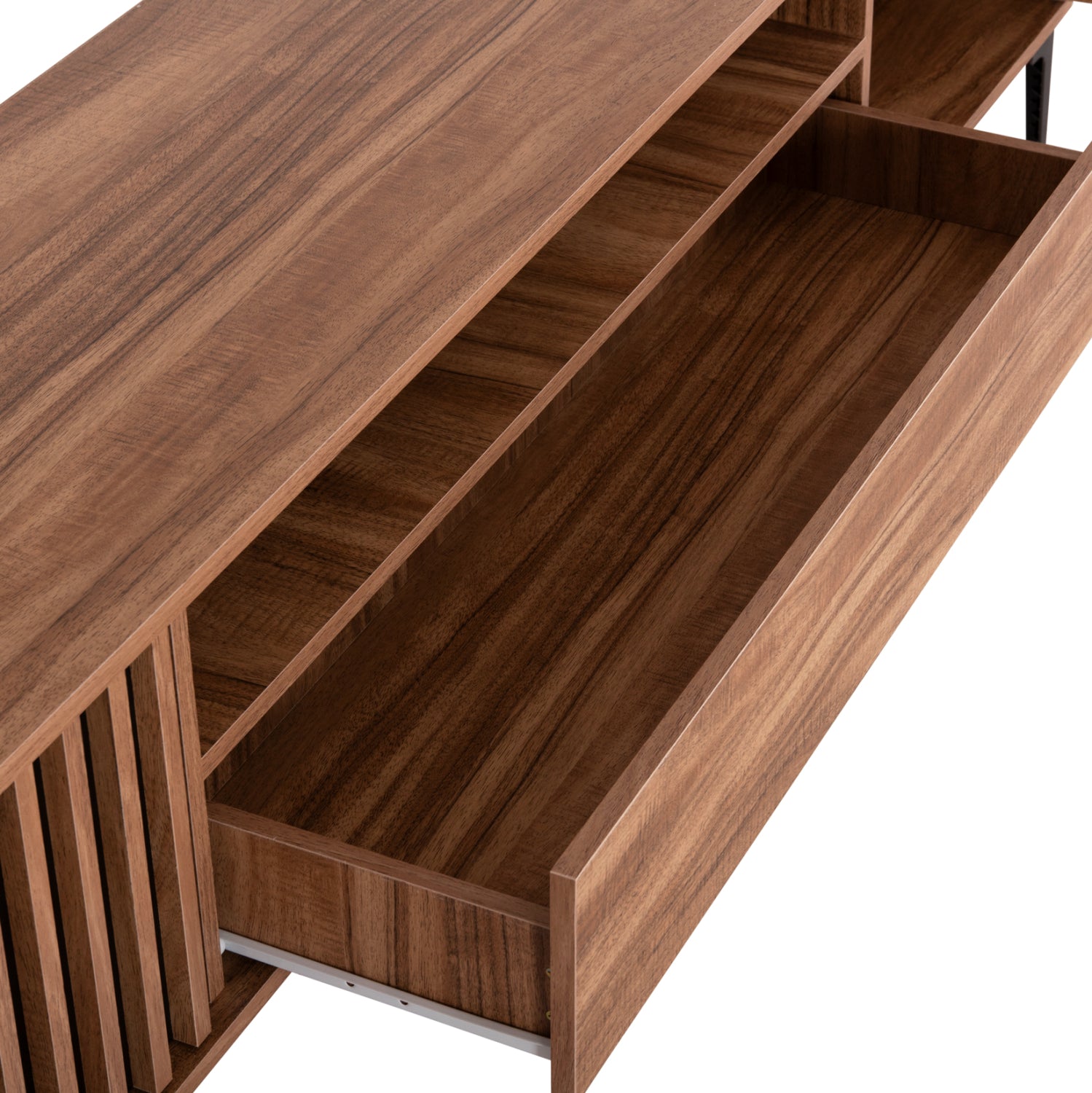 Тв шкаф HARRY цвят натурален-черен 200x40x47,5