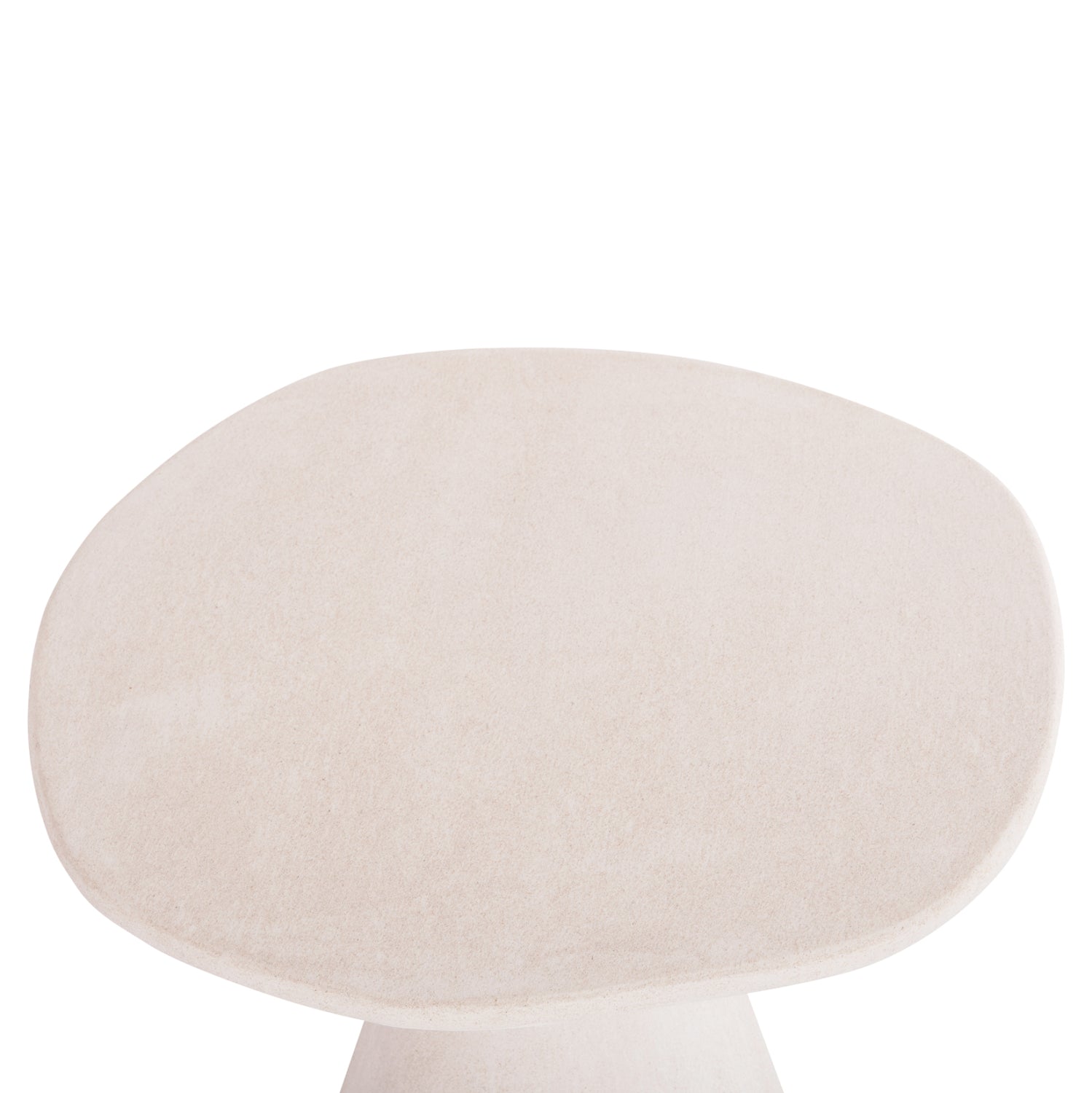 Маса Санторини бял цвят Φ77x76