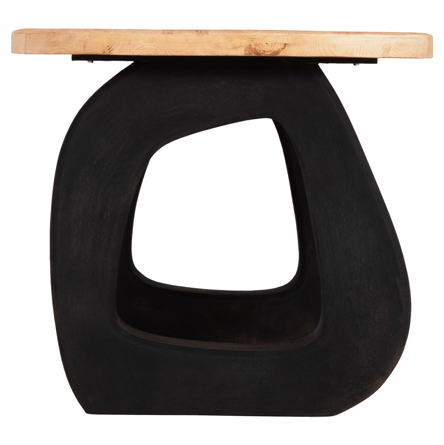 Маса Санторини 180x91x76 -цвят черен-натурал