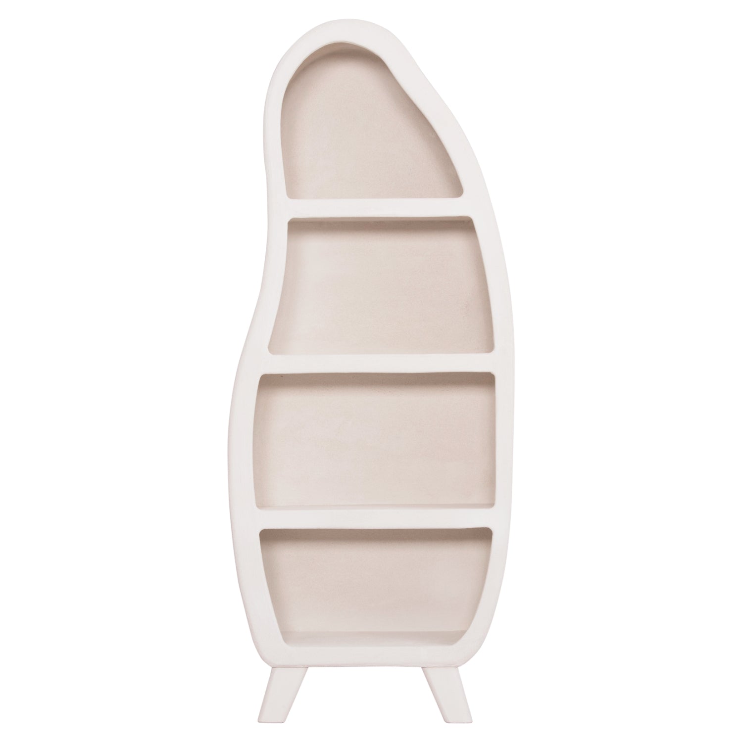 Етажерка Санторини бял цвят 80x38x196