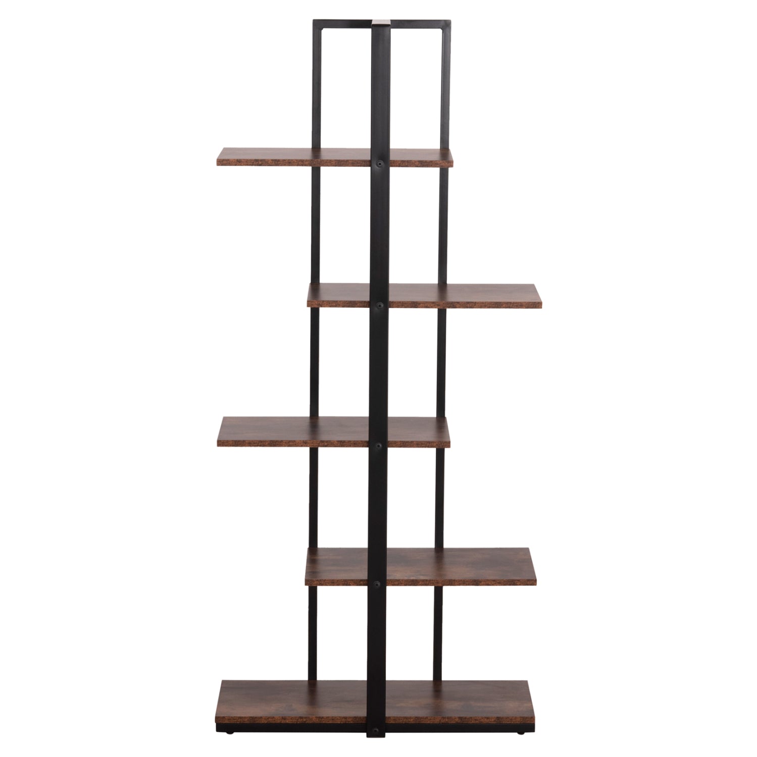 Етажерка OMNI цвят черен-орех 68x34,5x150,5