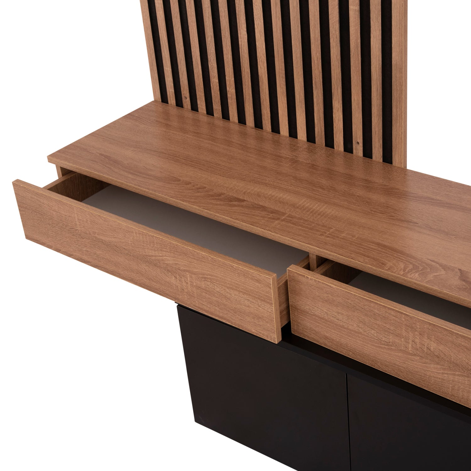 Телевизор DORT с меламин в цвят сонама-черно 249.5x42.2x199.5см