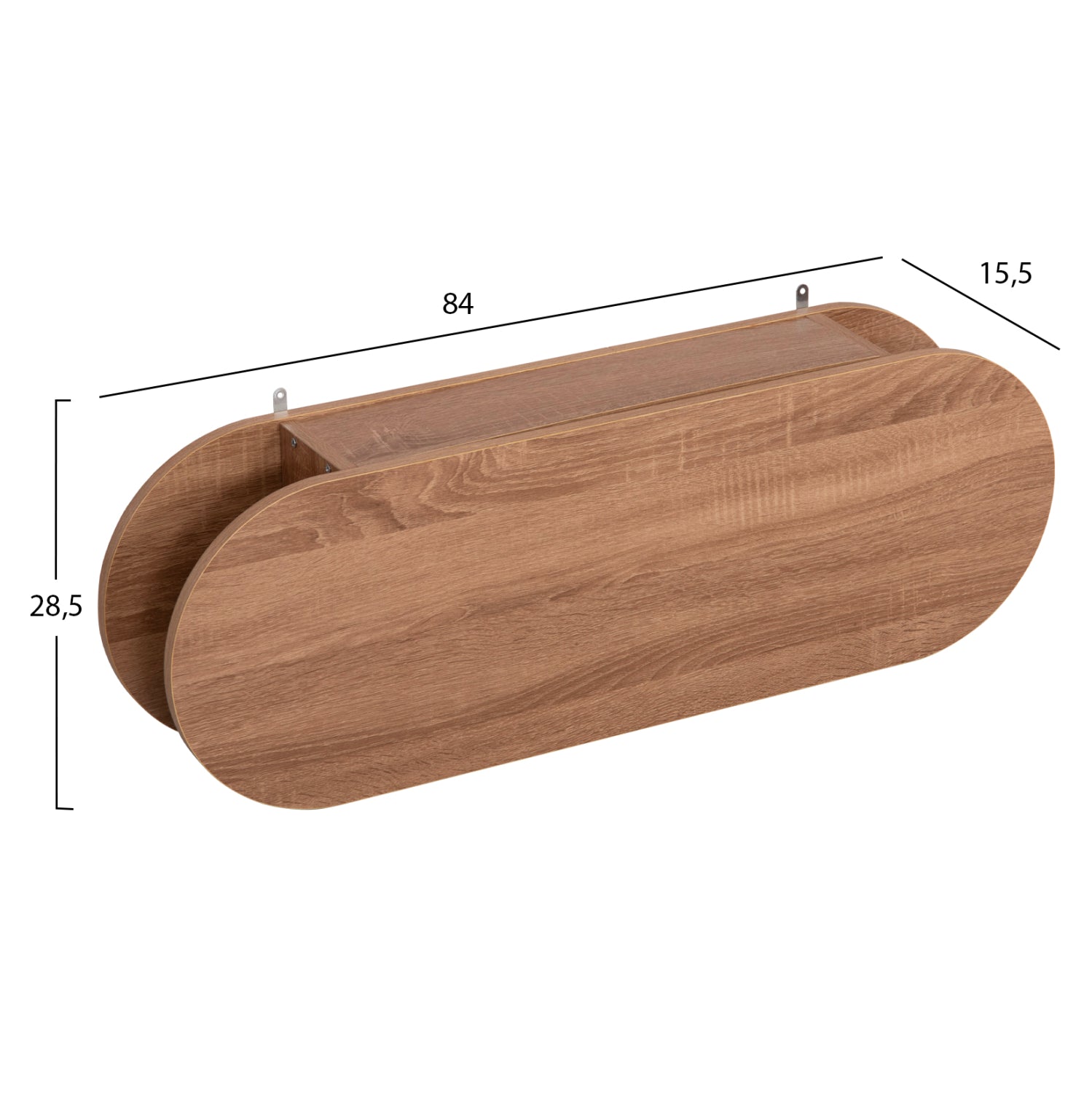 Стенна закачалка STOR 84x15.5x28.5 бял цвят