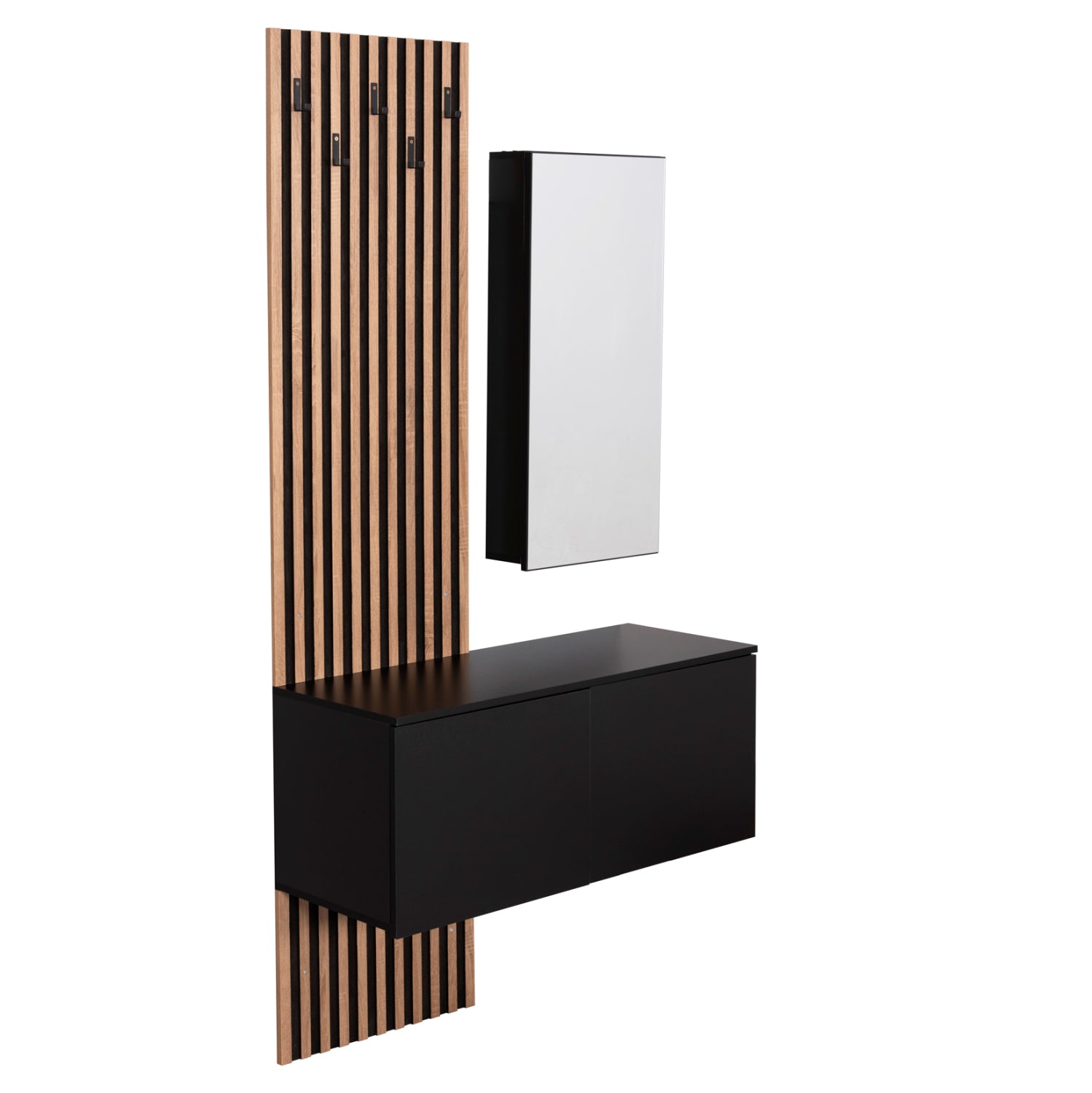 Aнтре MYLES цвят сонама-черен 100x37x200cm