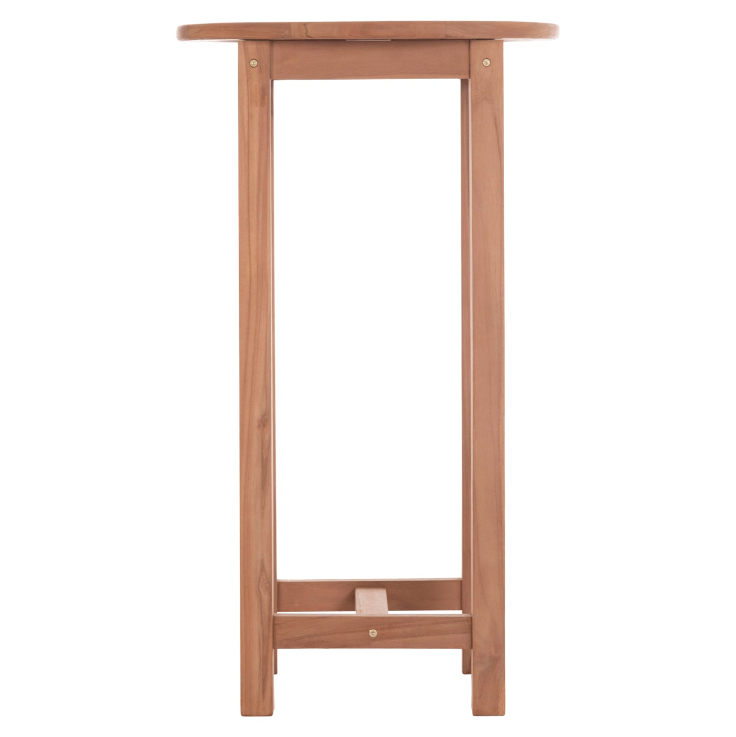 Кръгла бар маса/поставка от тиково дърво Presscot -- натурален φ60x105hcm