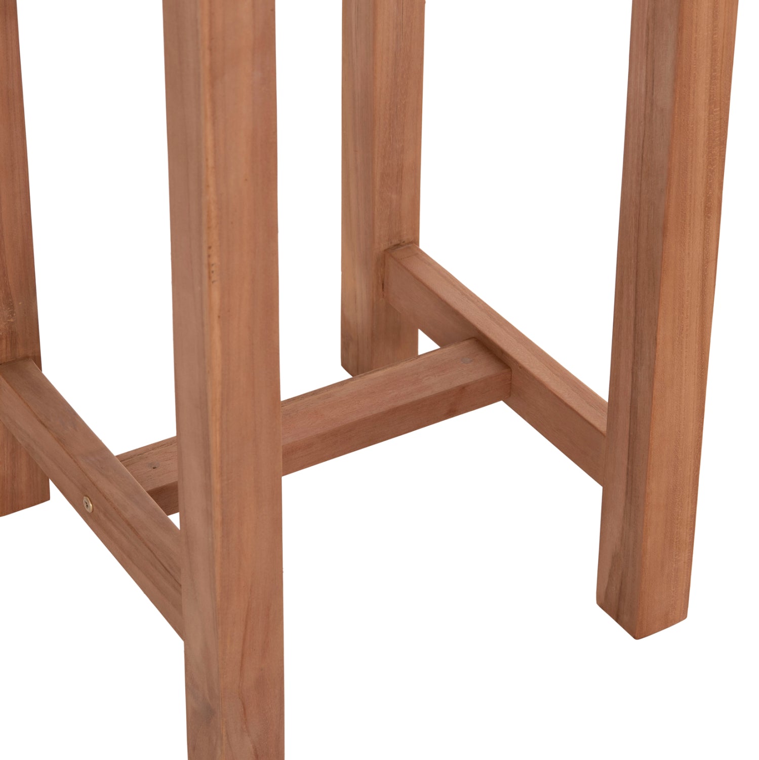 Кръгла бар маса/поставка от тиково дърво Presscot -- натурален φ60x105hcm