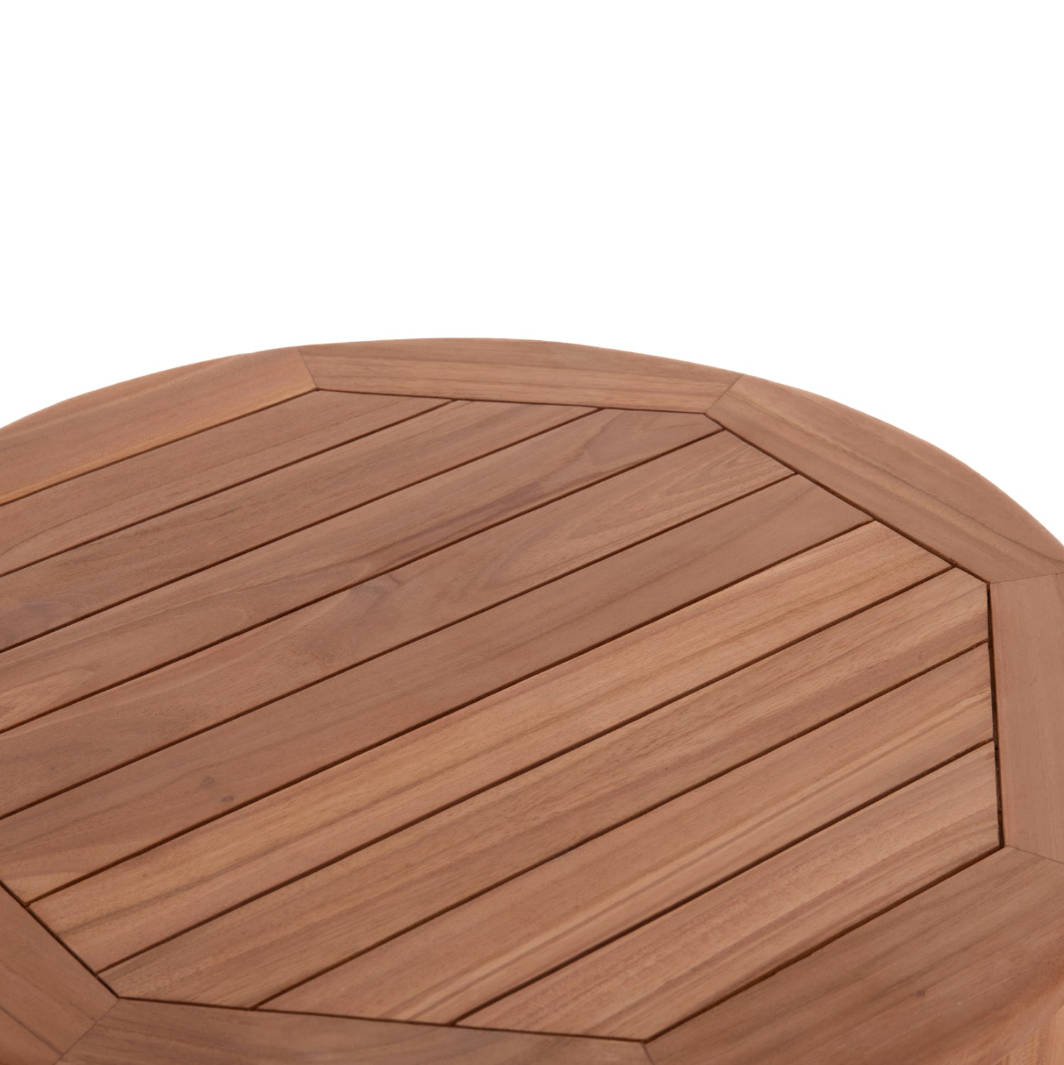 Кръгла бар маса/поставка от тиково дърво Presscot -- натурален φ60x105hcm