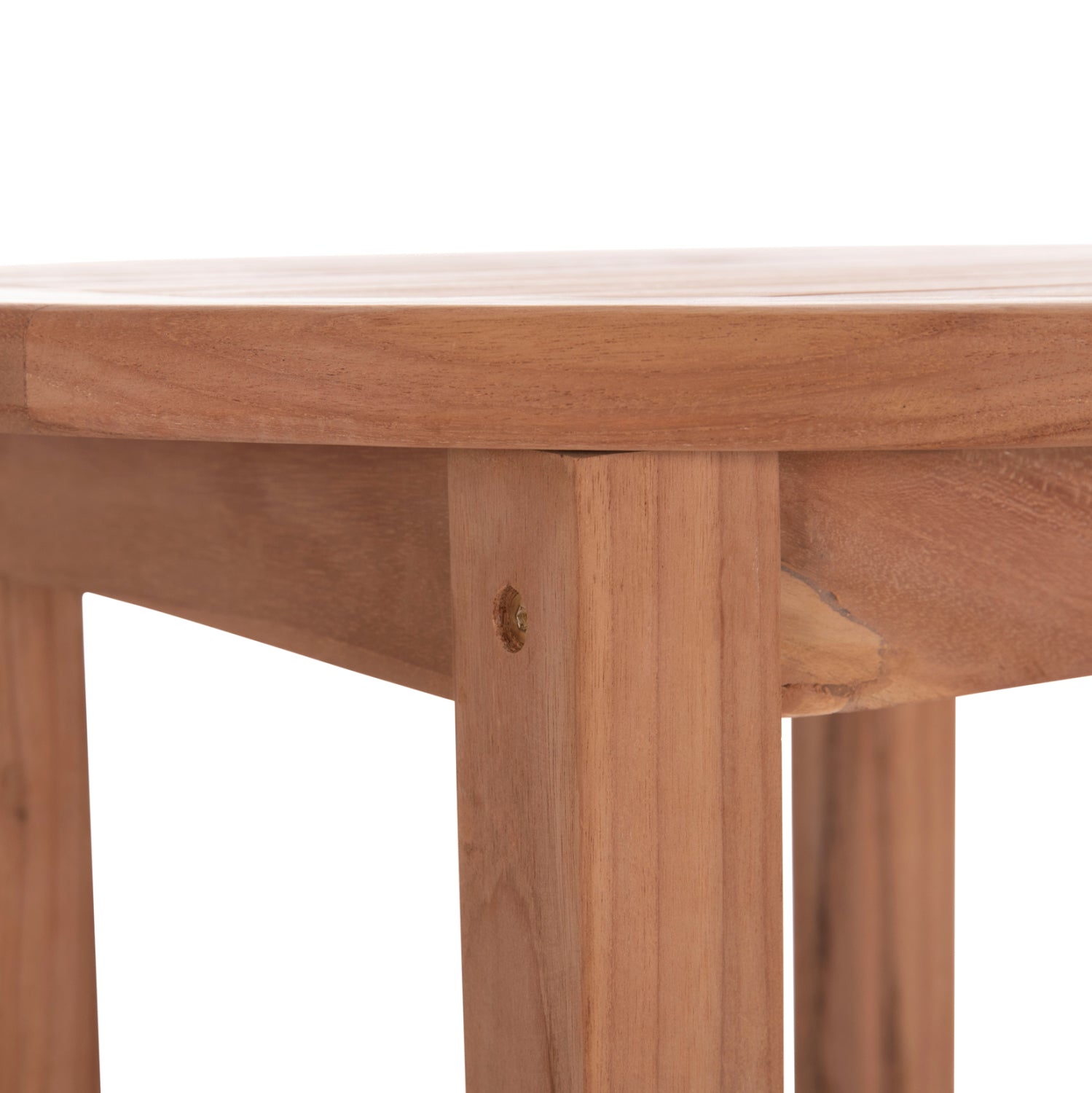 Кръгла бар маса/поставка от тиково дърво Presscot -- натурален φ60x105hcm