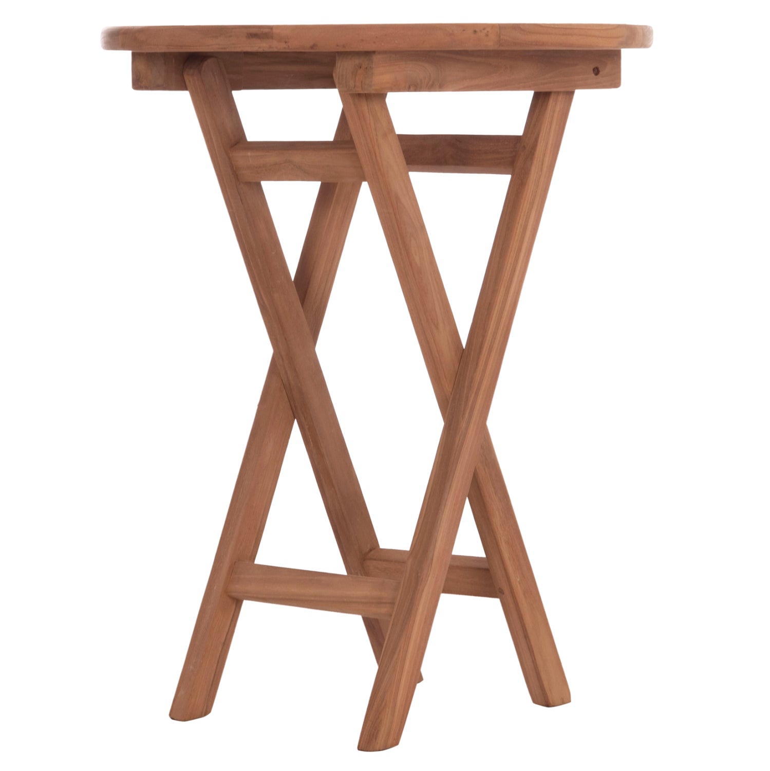 Кръгла режисьорска маса ерис тиково дърво -- натурално φ60x75hcm