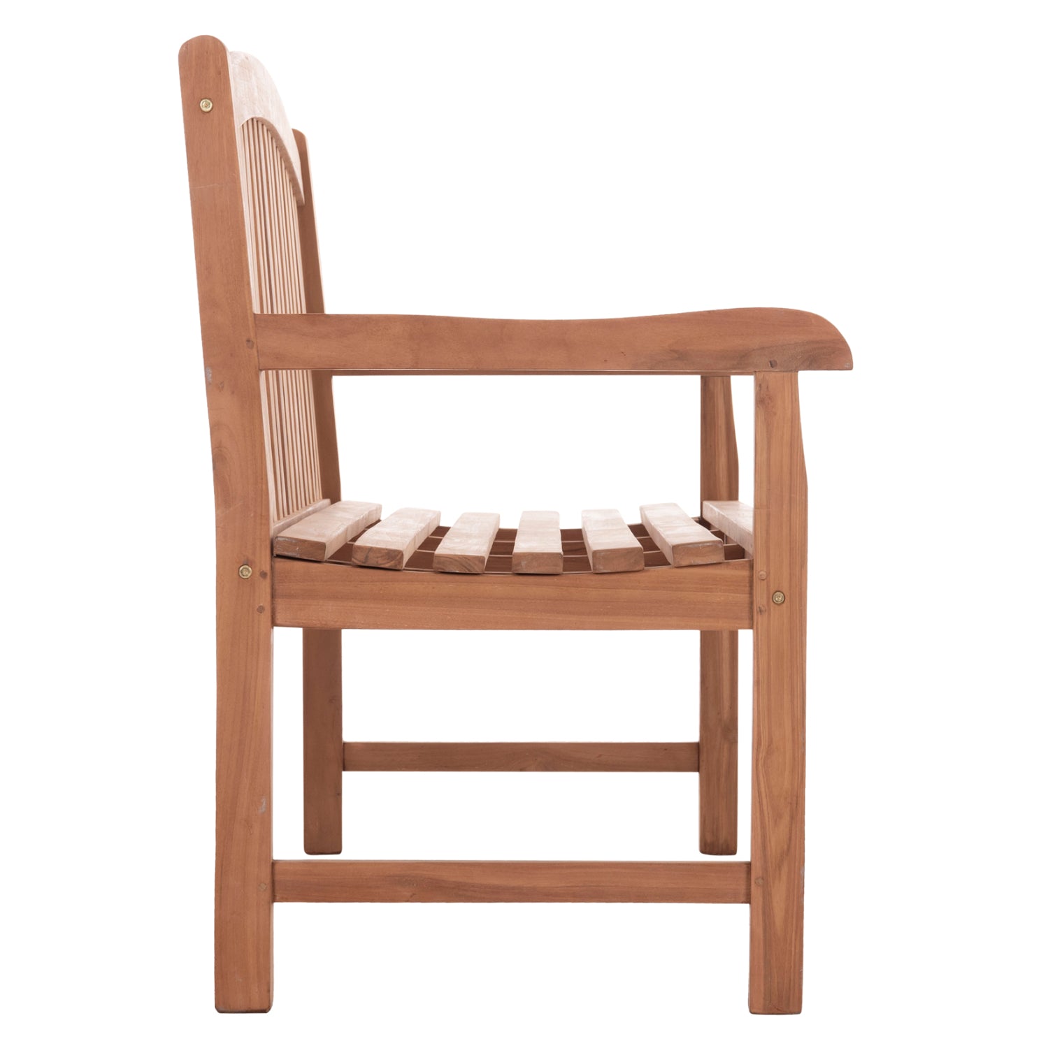 Градинска пейка 3-местна ELENA, тиково дърво - натурално 150x61x95см.