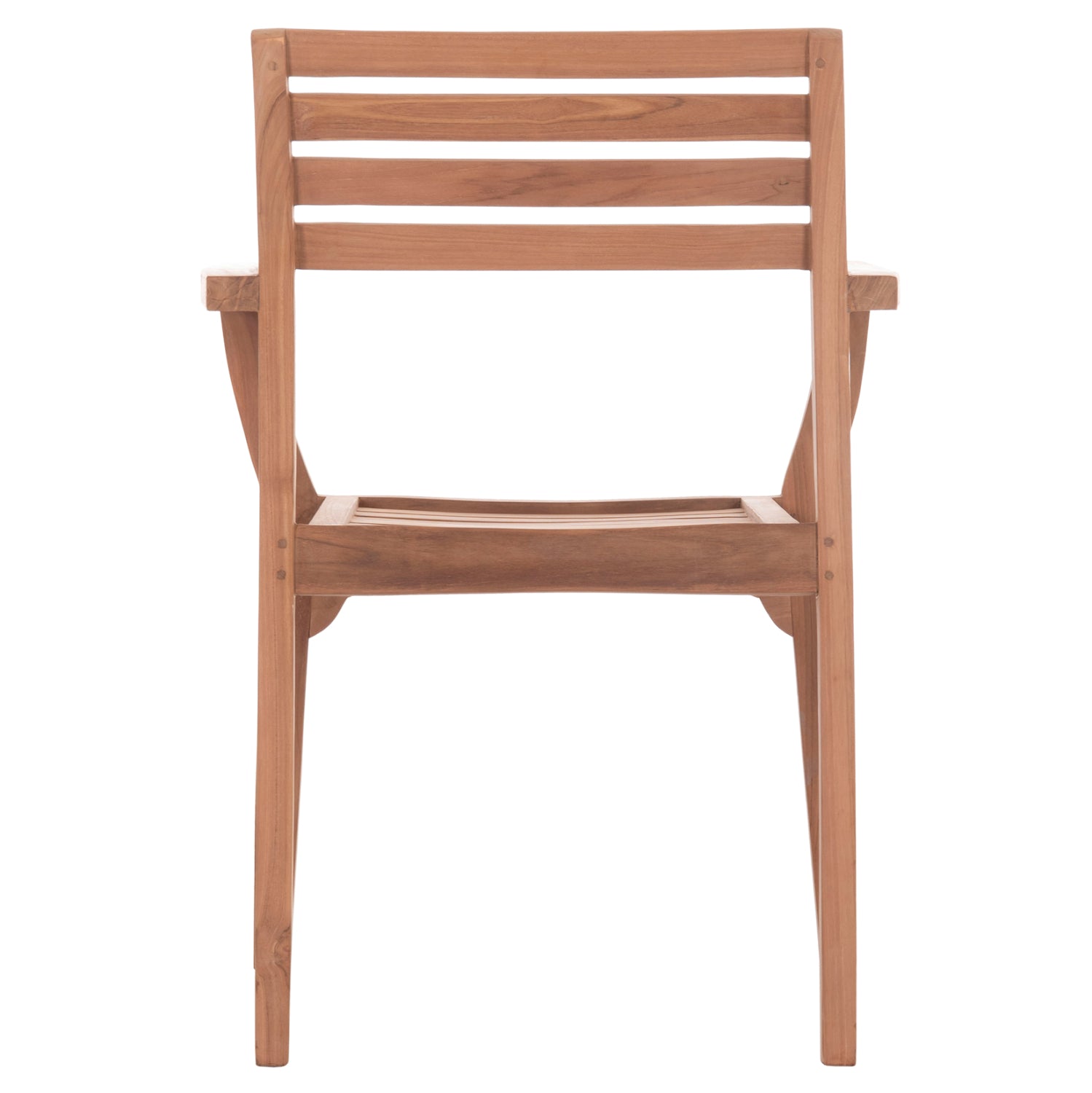 Стол ERMIONI натурал тиково дърво 60x59x84