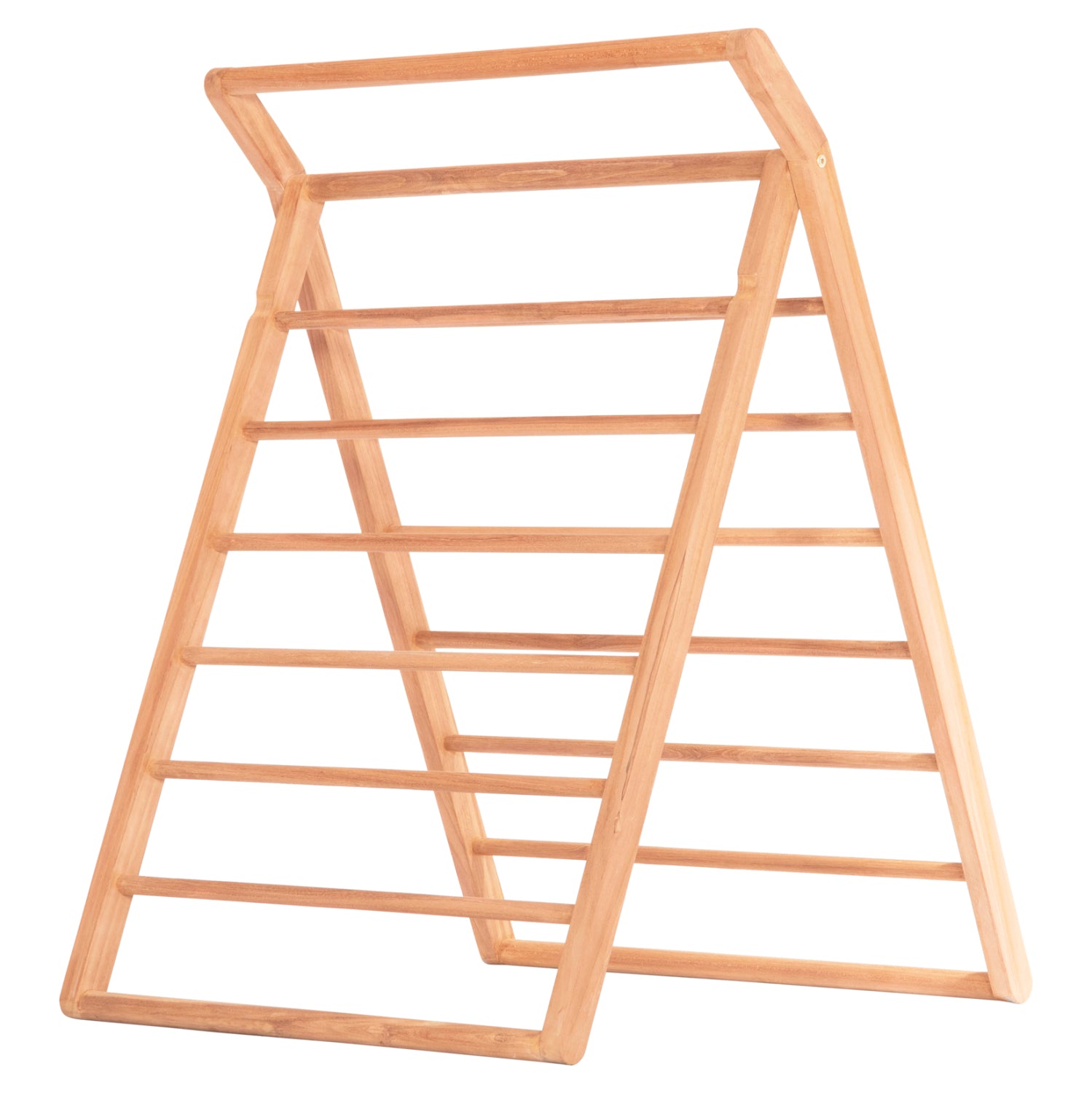 Декоративна подова закачалка METIC тиково дърво естествен цвят 70x70x102.5см