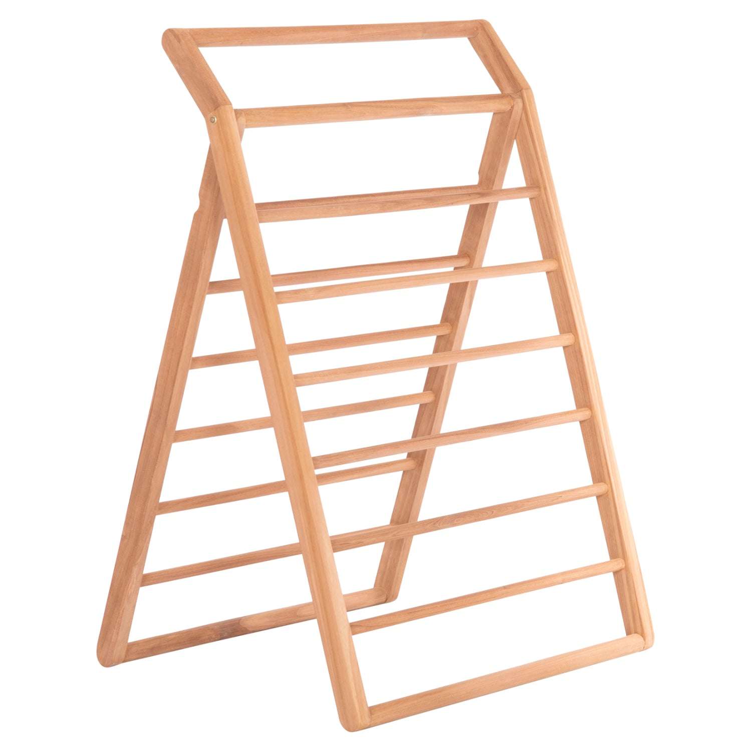 Декоративна подова закачалка METIC тиково дърво естествен цвят 70x70x102.5см