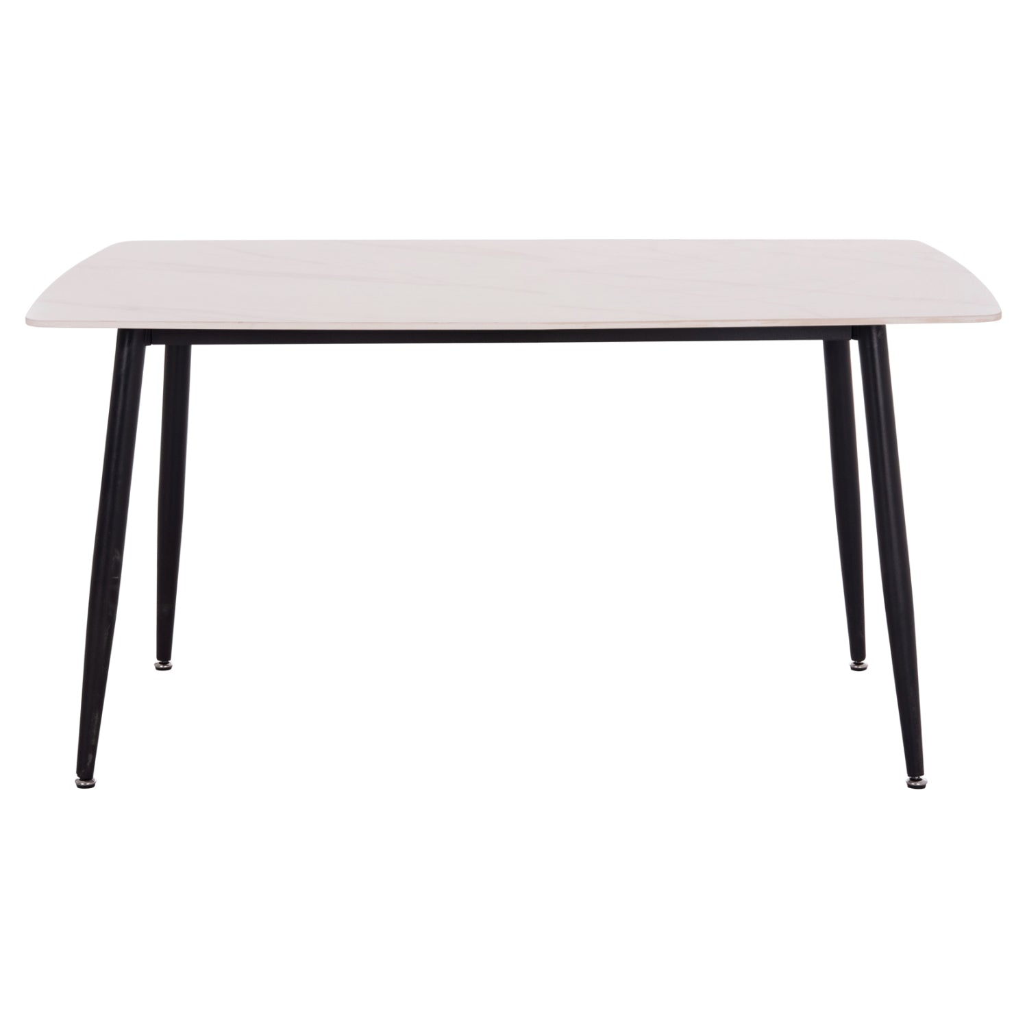 Керамична маса Raven с визия на бял мрамор 140x80x74см.