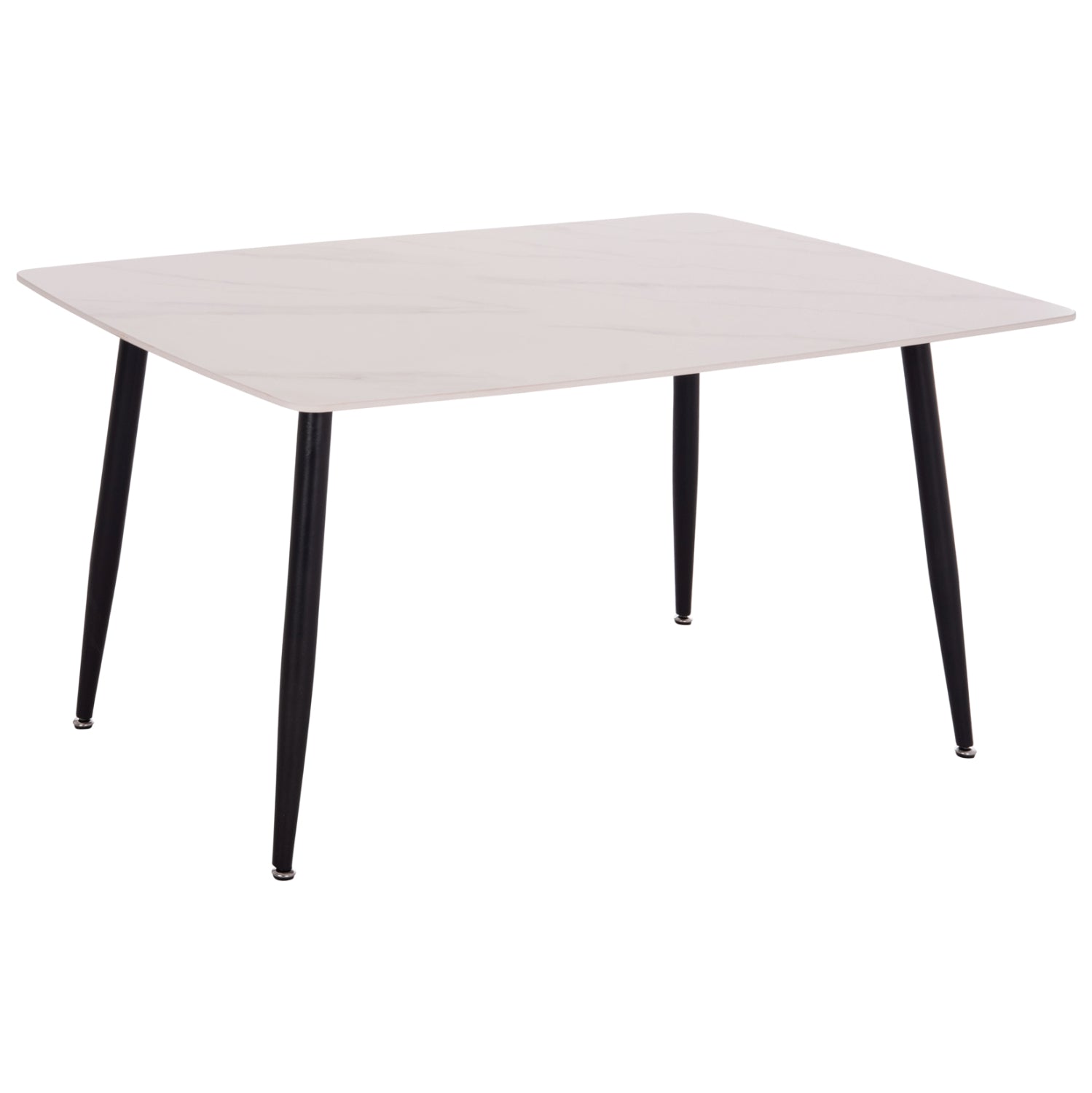 Керамична маса Raven с визия на бял мрамор 140x80x74см.