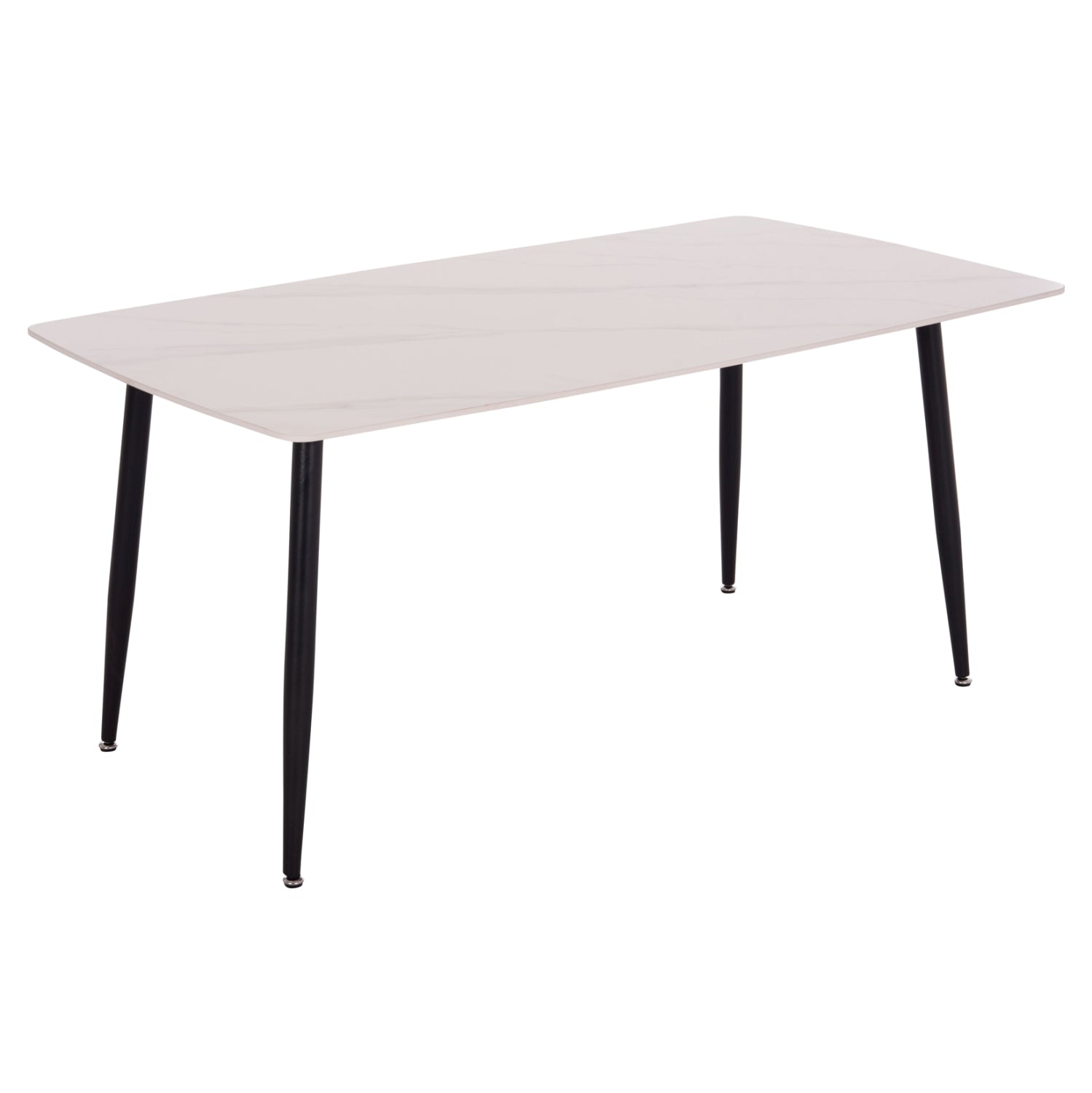 Маса Raven с вид на бял мрамор 160x80x74см