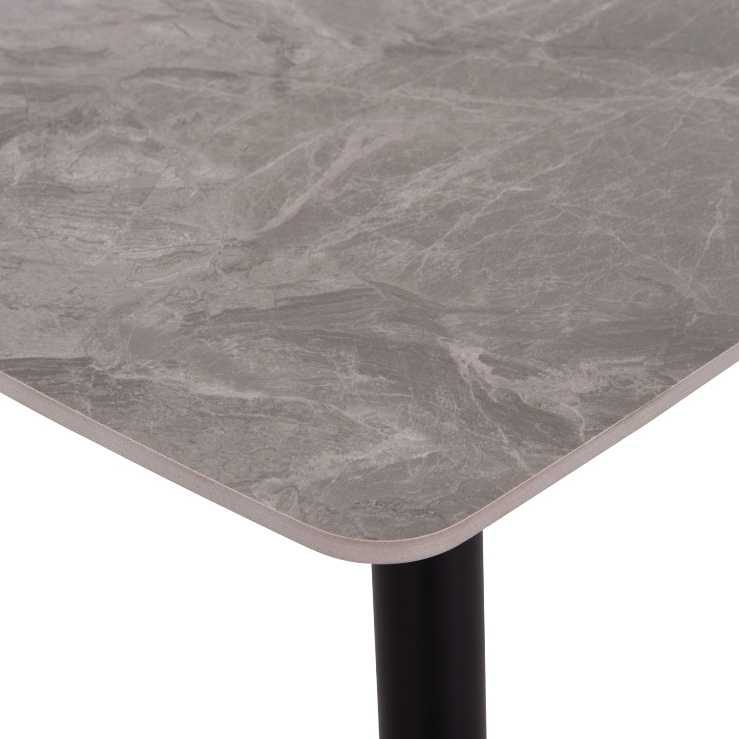 Керамична маса Raven с визия на сив мрамор 160x80x74см