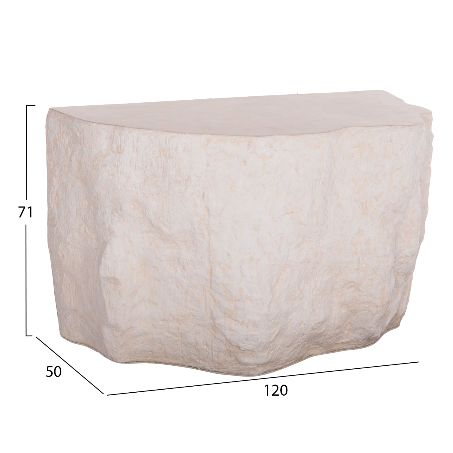 Конзола INTERON бял цвят 120x50x71см