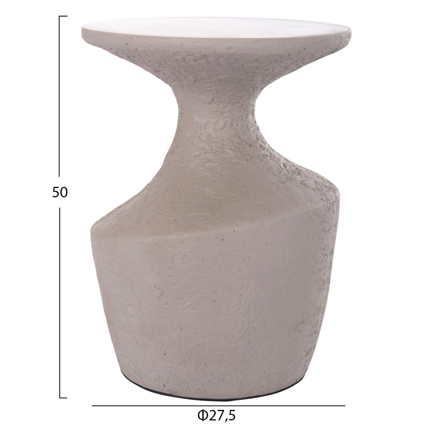 Помощна маса REBON ф27.5см -сив цвят