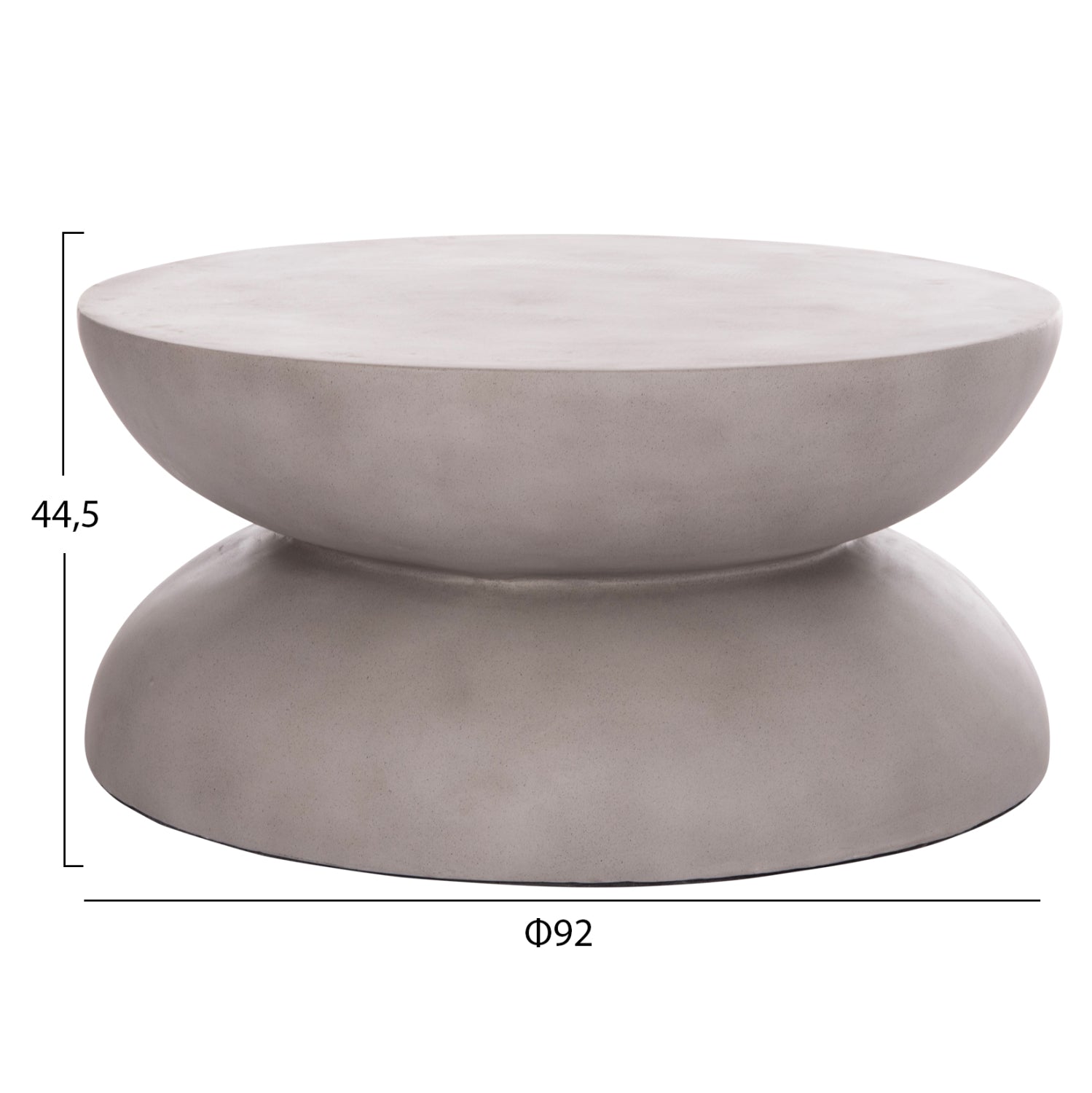 Маса Анна -сив цвят Φ92x44.5