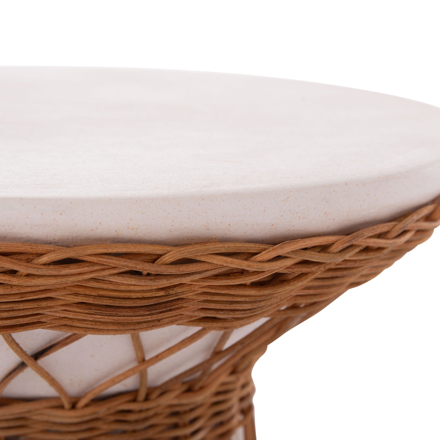 Маса Делия цвят натурал-бял