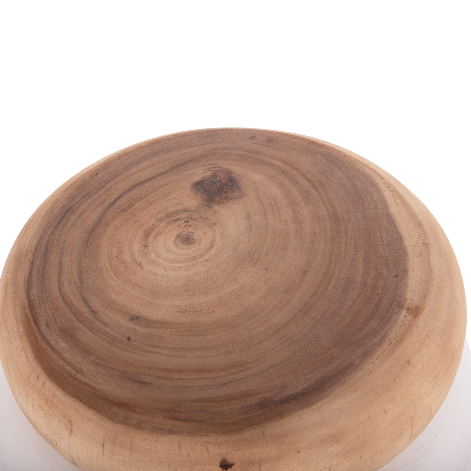 Странична маса PUFFAT естествен-бял цвят Φ45x46см