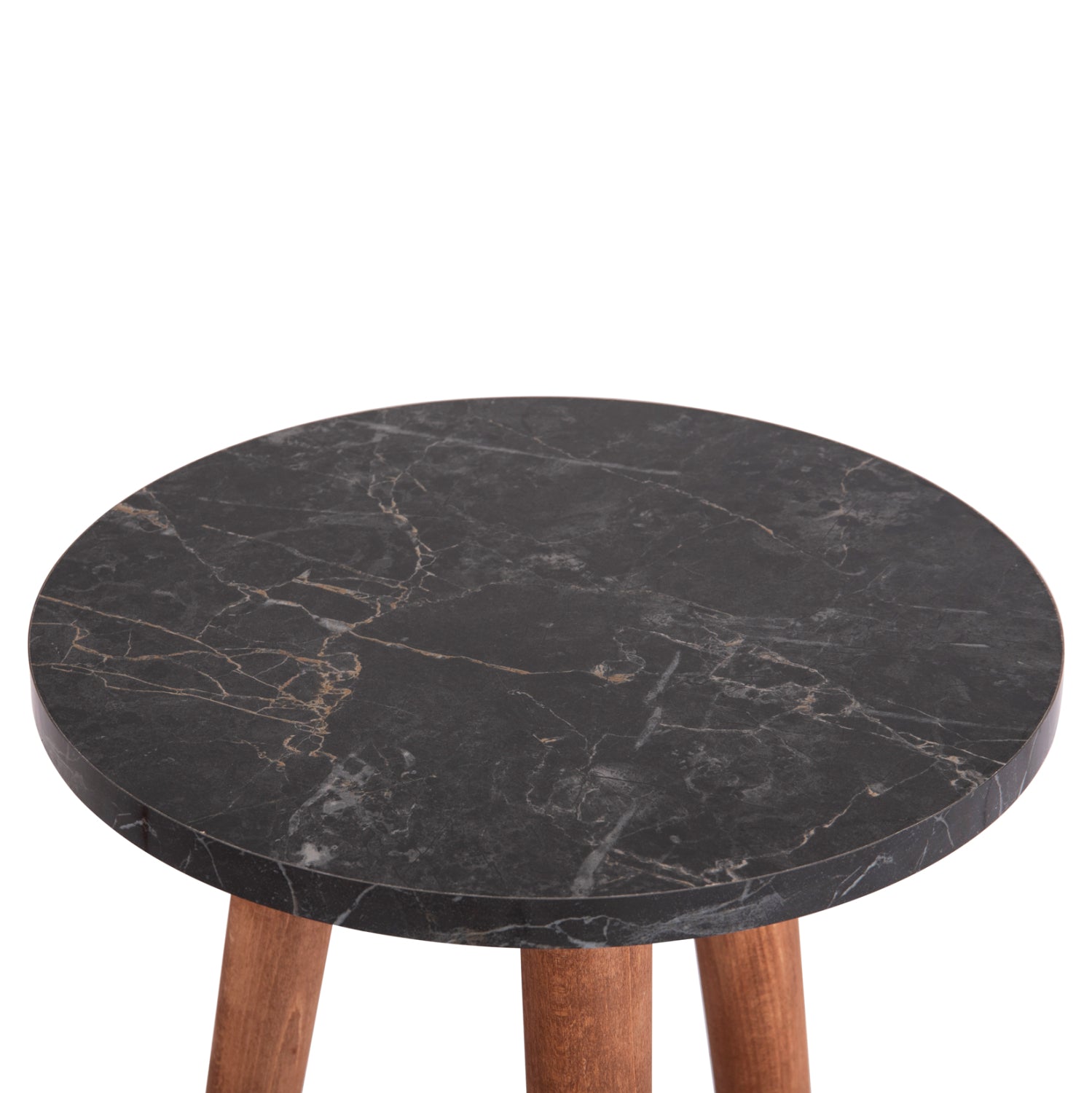 Комплект холни маси 4 бр VITAL черен-орех цвят