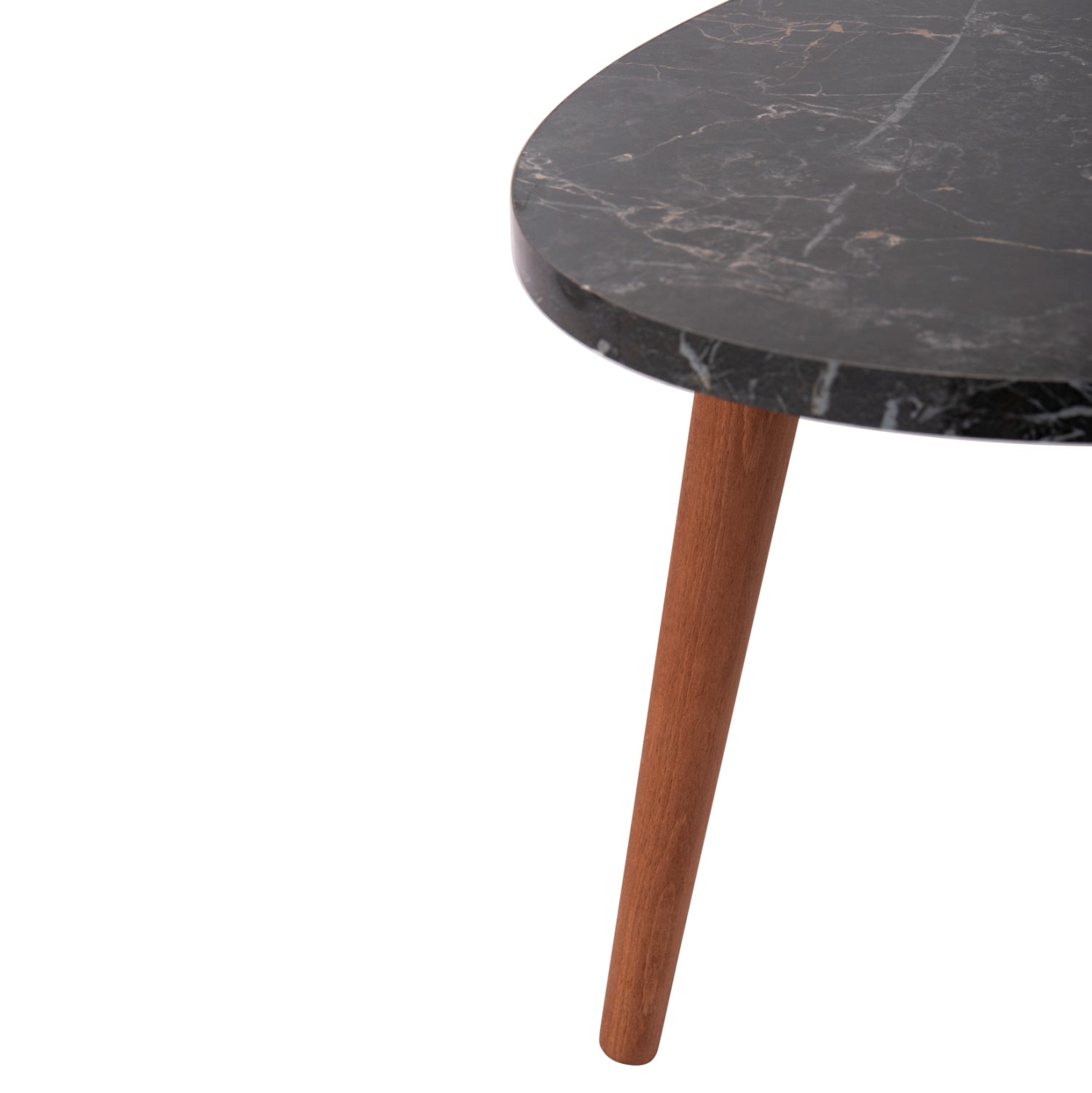 Комплект холни маси 4 бр VITAL черен-орех цвят