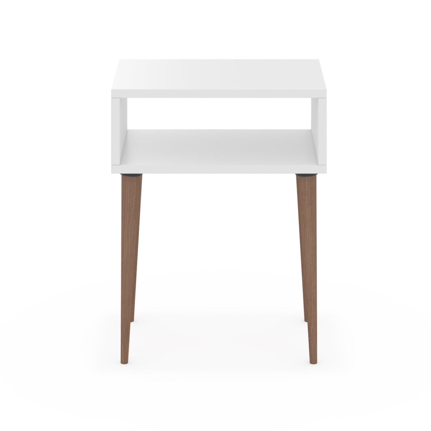 Нощно шкафче TODD цвят бял-натурал 45x30x58см