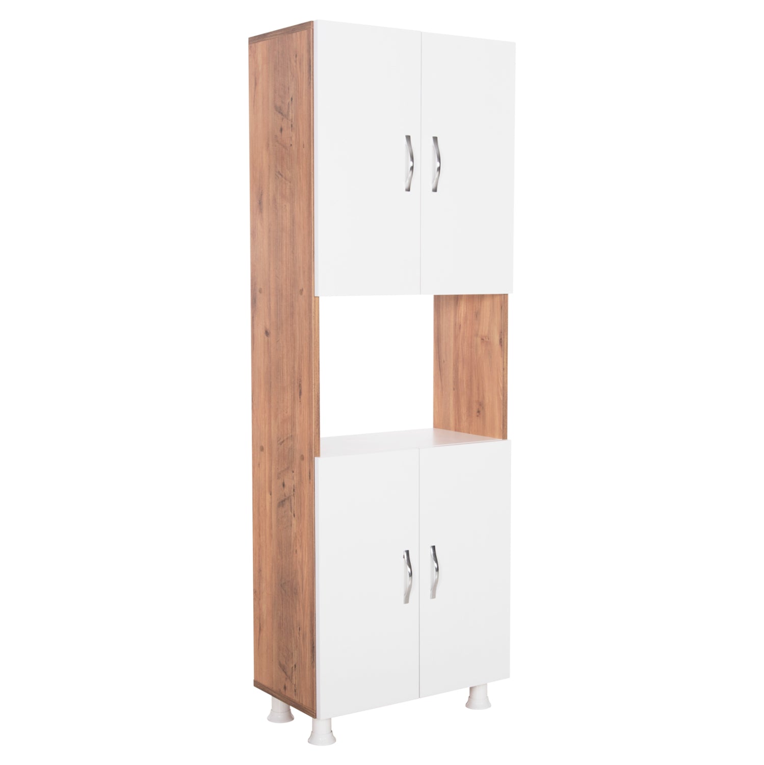 Кухненски мебели/шкафове rad меламин натурално бял 55.5x32x165см