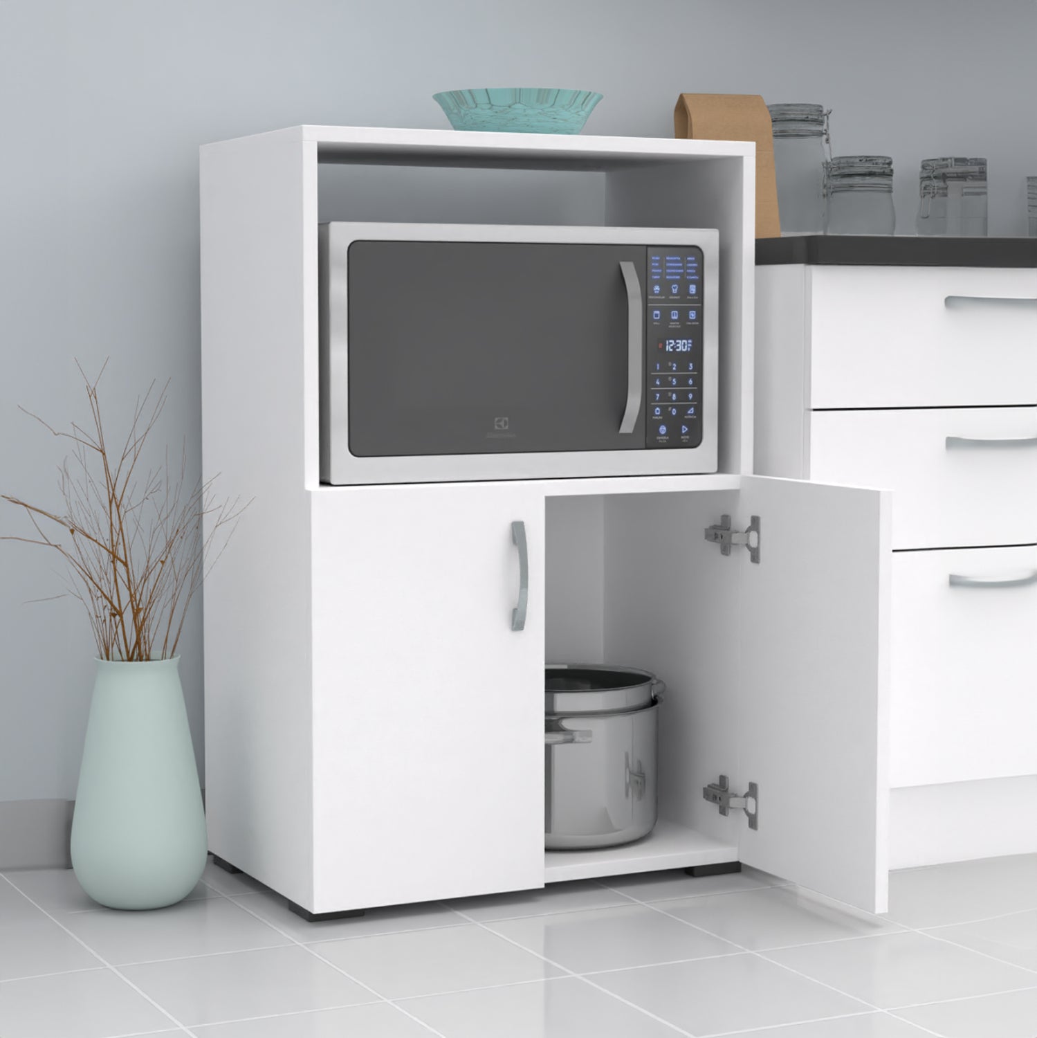 Меламинов кухненски шкаф Nito в естествен цвят 60x36x92cm