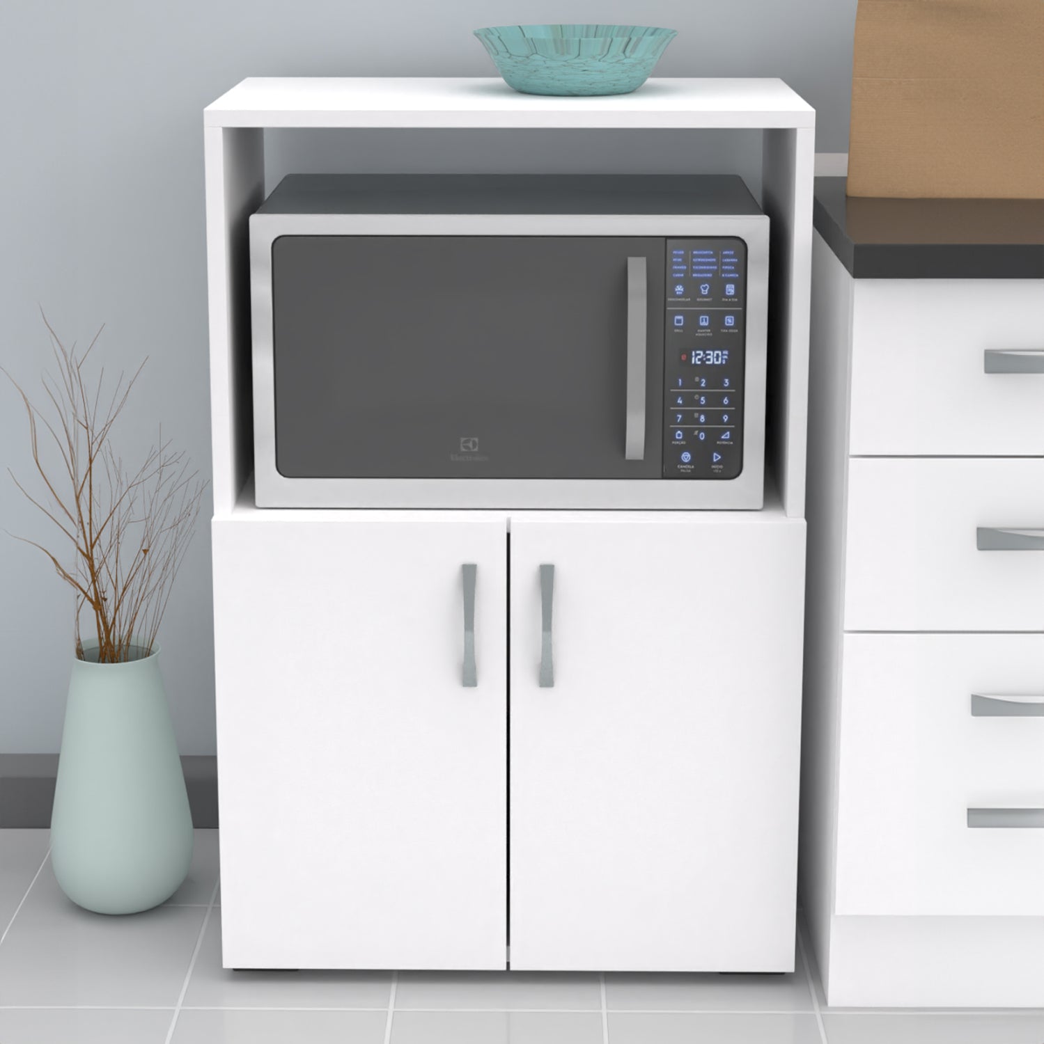 Меламинов кухненски шкаф Nito в естествен цвят 60x36x92cm