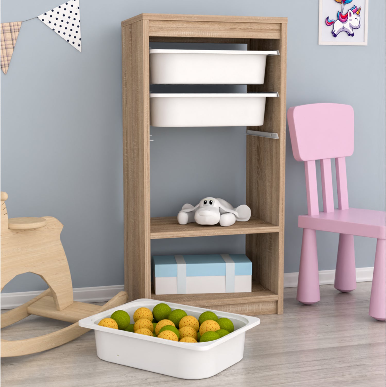 Етажерка SANI цвят сонама 45,5x30x92