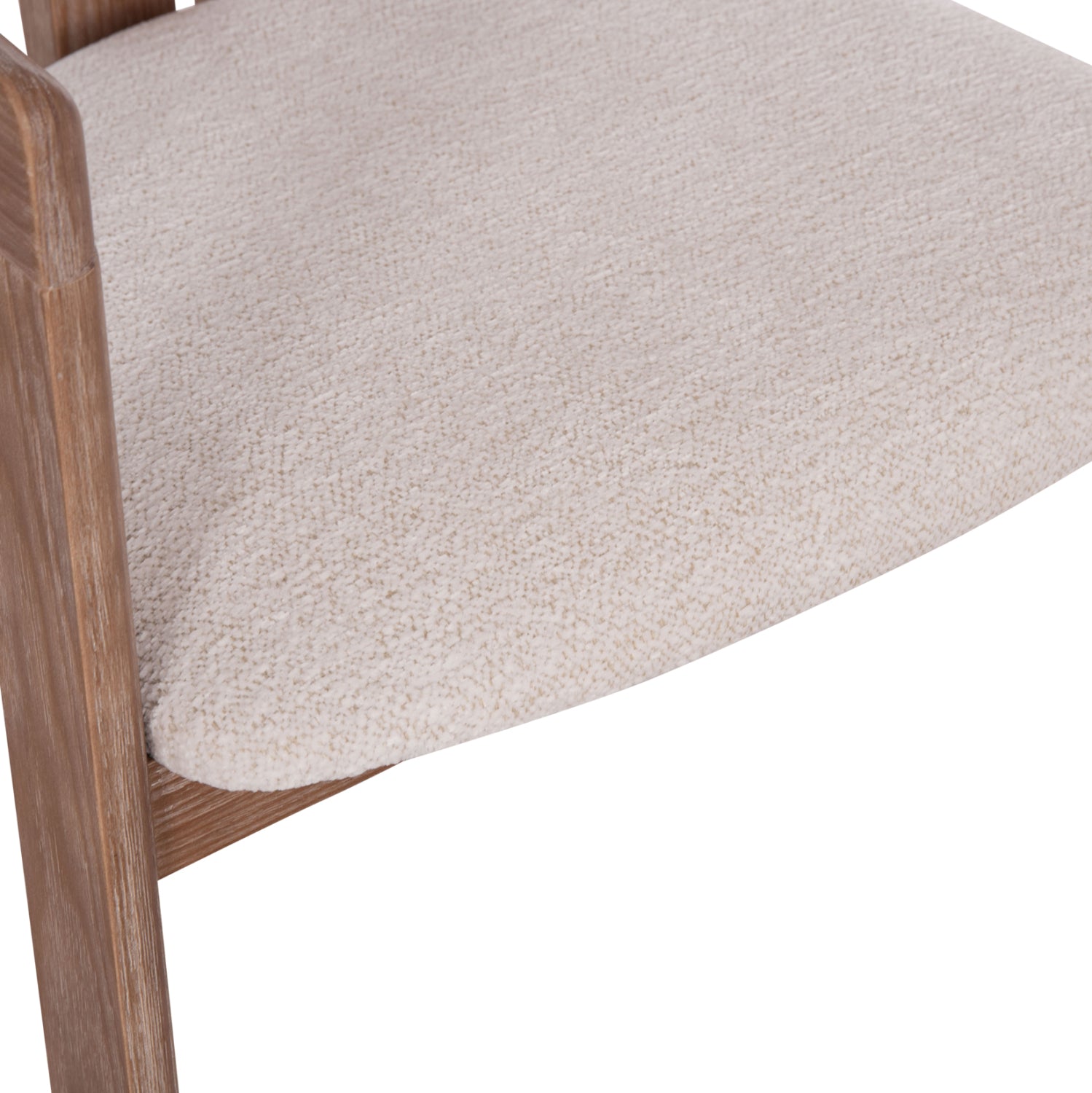 Трапезно кресло Kall бежова дамаска--матиран шперплат 56x45x73см.