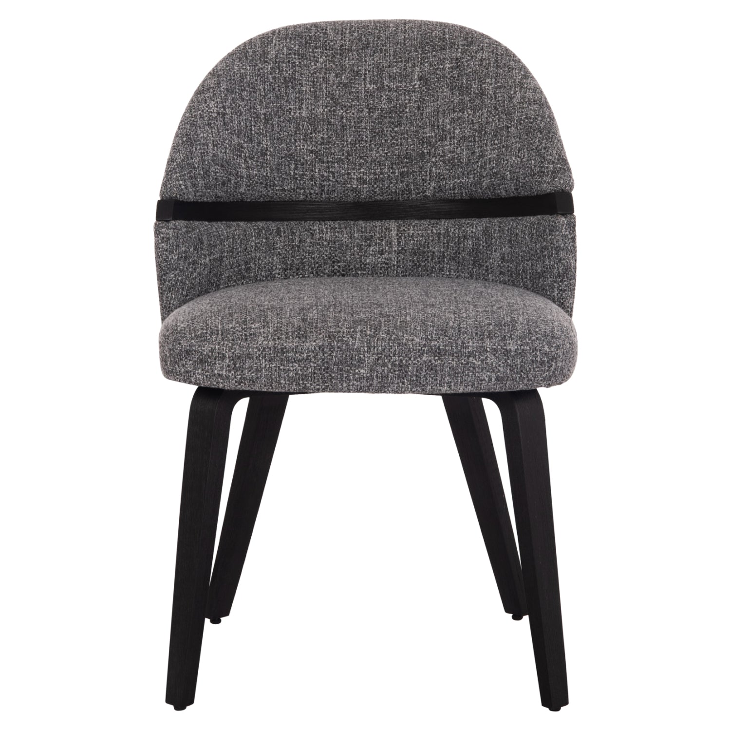 Трапезен стол Dekker черен-сив цвят 50x60x80см